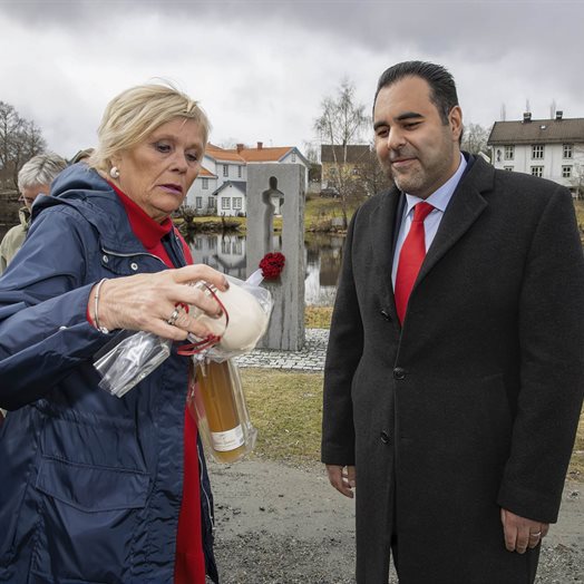 Mye vær under 1. mai-markeringen i Eidsvoll