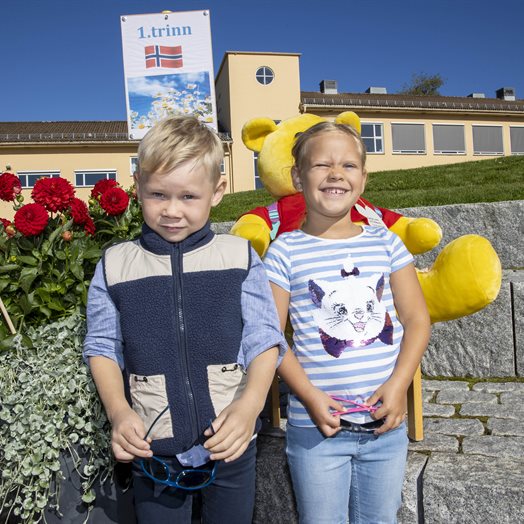 Første skoledag på rød løper