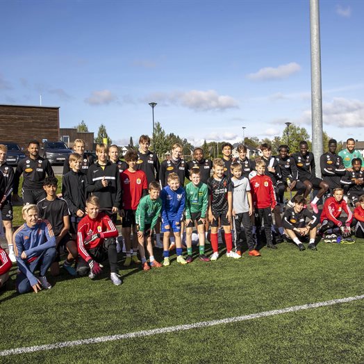 Eliteserielag trente på Eidsvoll stadion