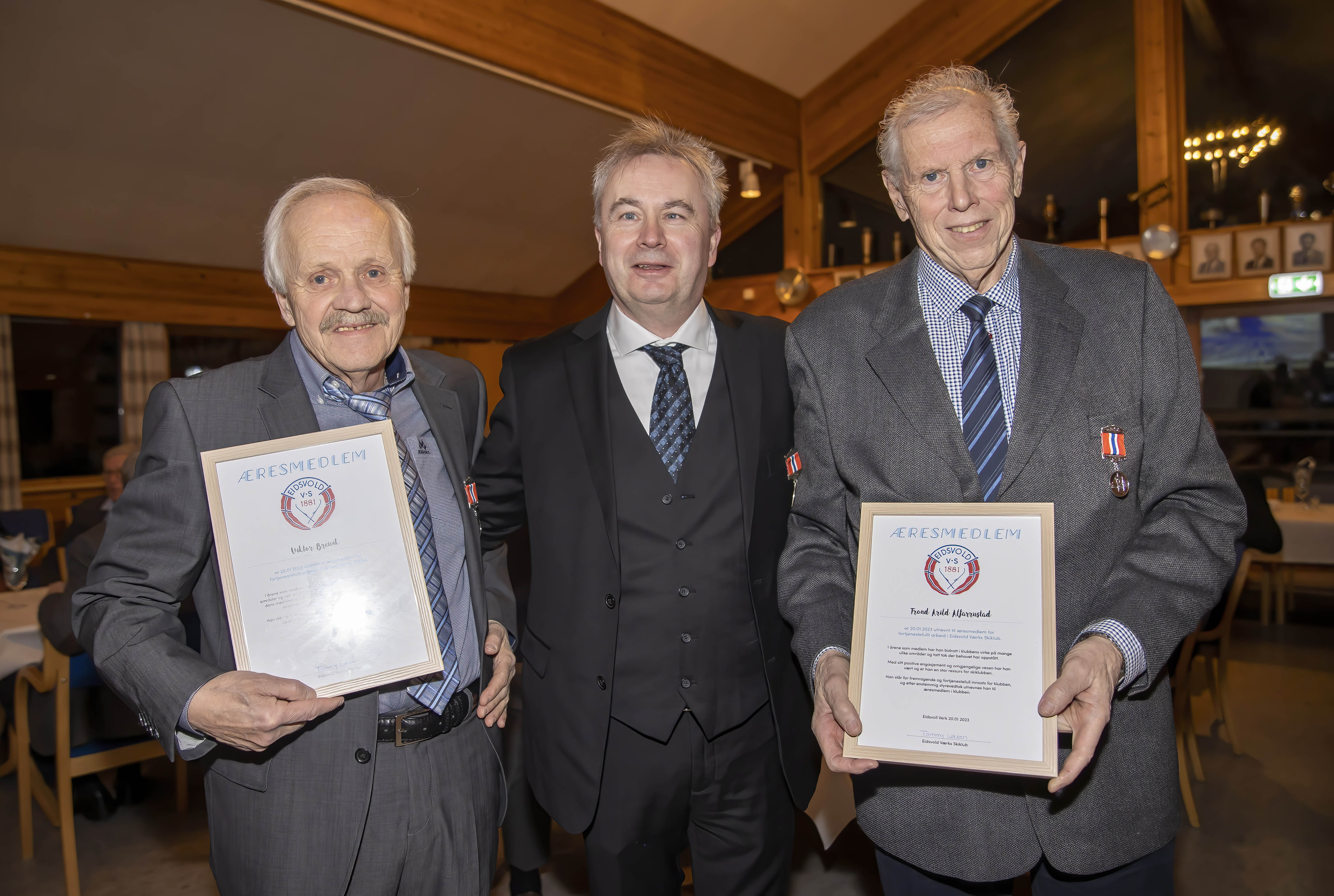 Viktor Breivik (74), Tommy Løkken og Trond Arild Alfarustad (75) Viktor Breivik (74), Tommy Løkken og Trond Arild Alfarustad (75)