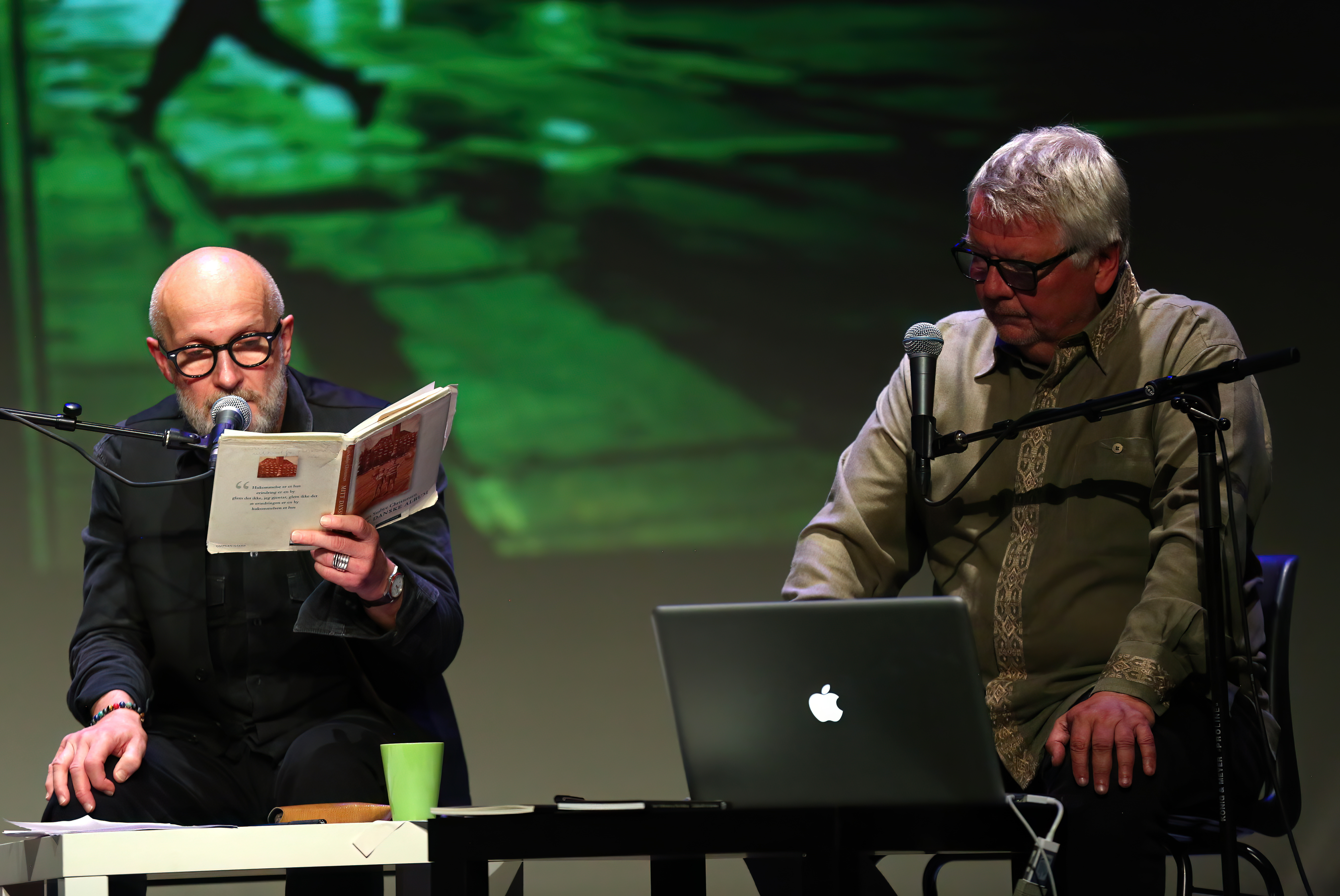 Lars Saabye Christensen og Tom Stalsberg med Buicken i Panorama 12. september 2018 Lars Saabye Christensen og Tom Stalsberg med Buicken i Panorama 12. september 2018