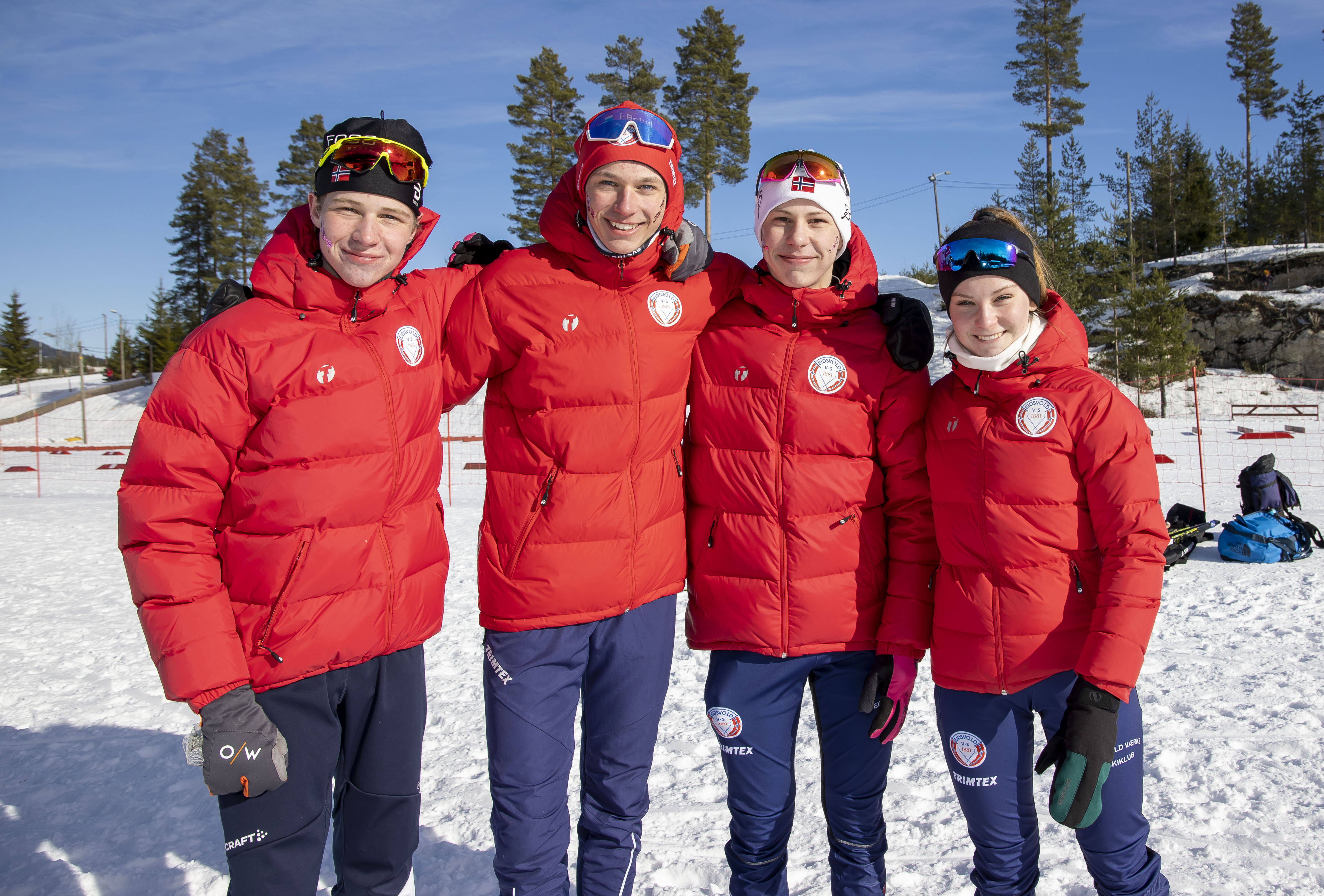 Fra venstre: Albert Hvale, Marius Årdal, Jonas Torp og June Isell Sjaaeng