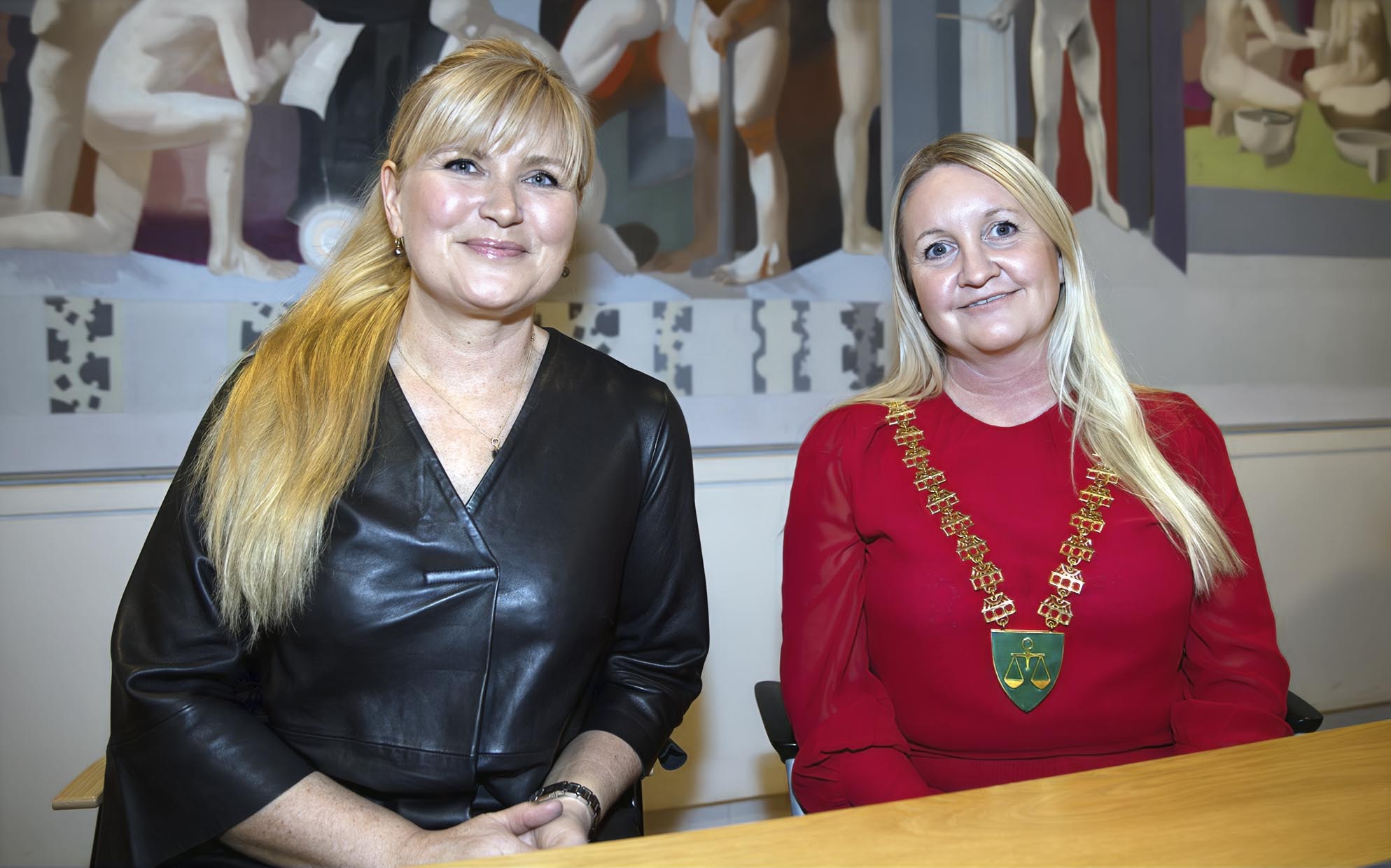 Anne Olen Aasen og ordfører Hege Svendsen Anne Olen Aasen og ordfører Hege Svendsen