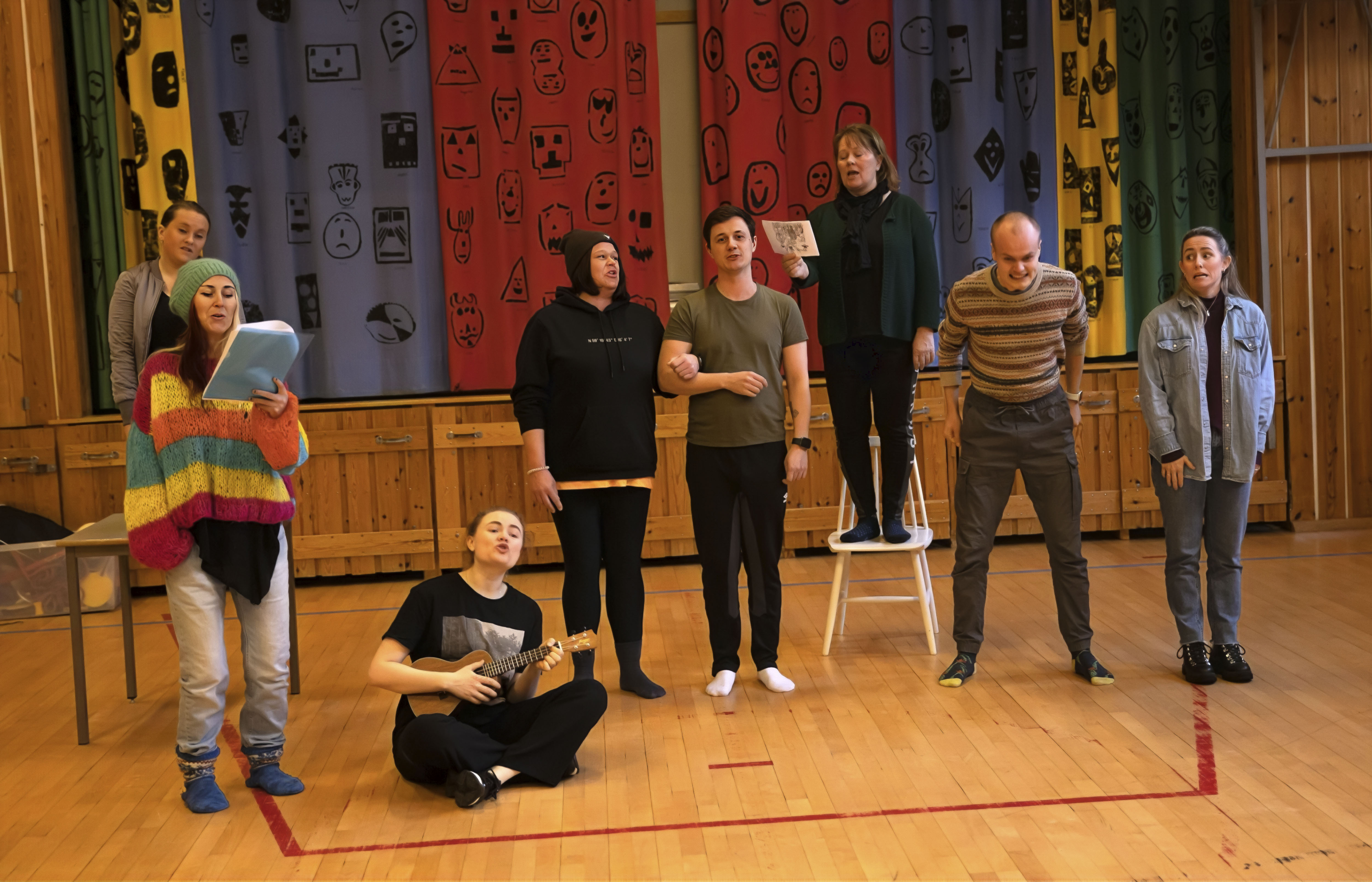 Det ligger mange timer med øving bak det publikum skal få se i Panorama Det ligger mange timer med øving bak det publikum skal få se i Panorama