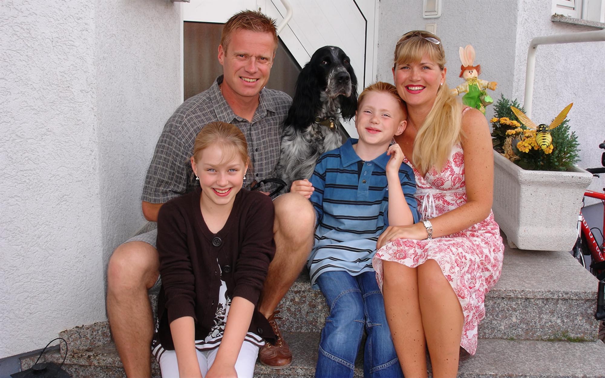 Her er Anne Olen og resten av familien i Heidelberg i Tyskland i 2008 Her er Anne Olen og resten av familien i Heidelberg i Tyskland i 2008