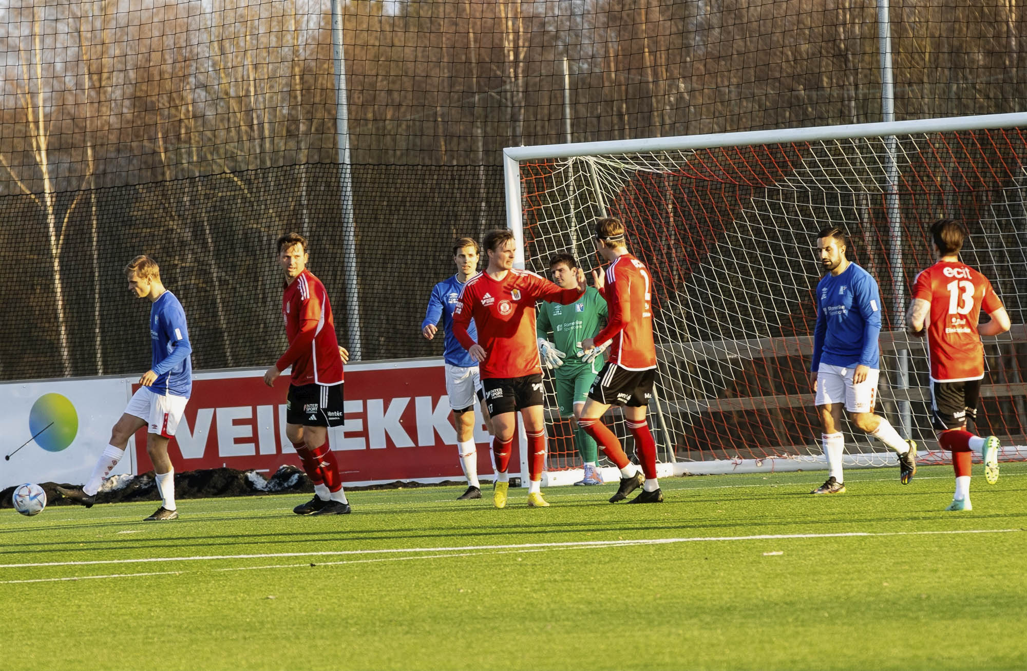 Ole Andreas Mundal Nesset har her nettopp utlignet til 1-1 Ole Andreas Mundal Nesset har her nettopp utlignet til 1-1