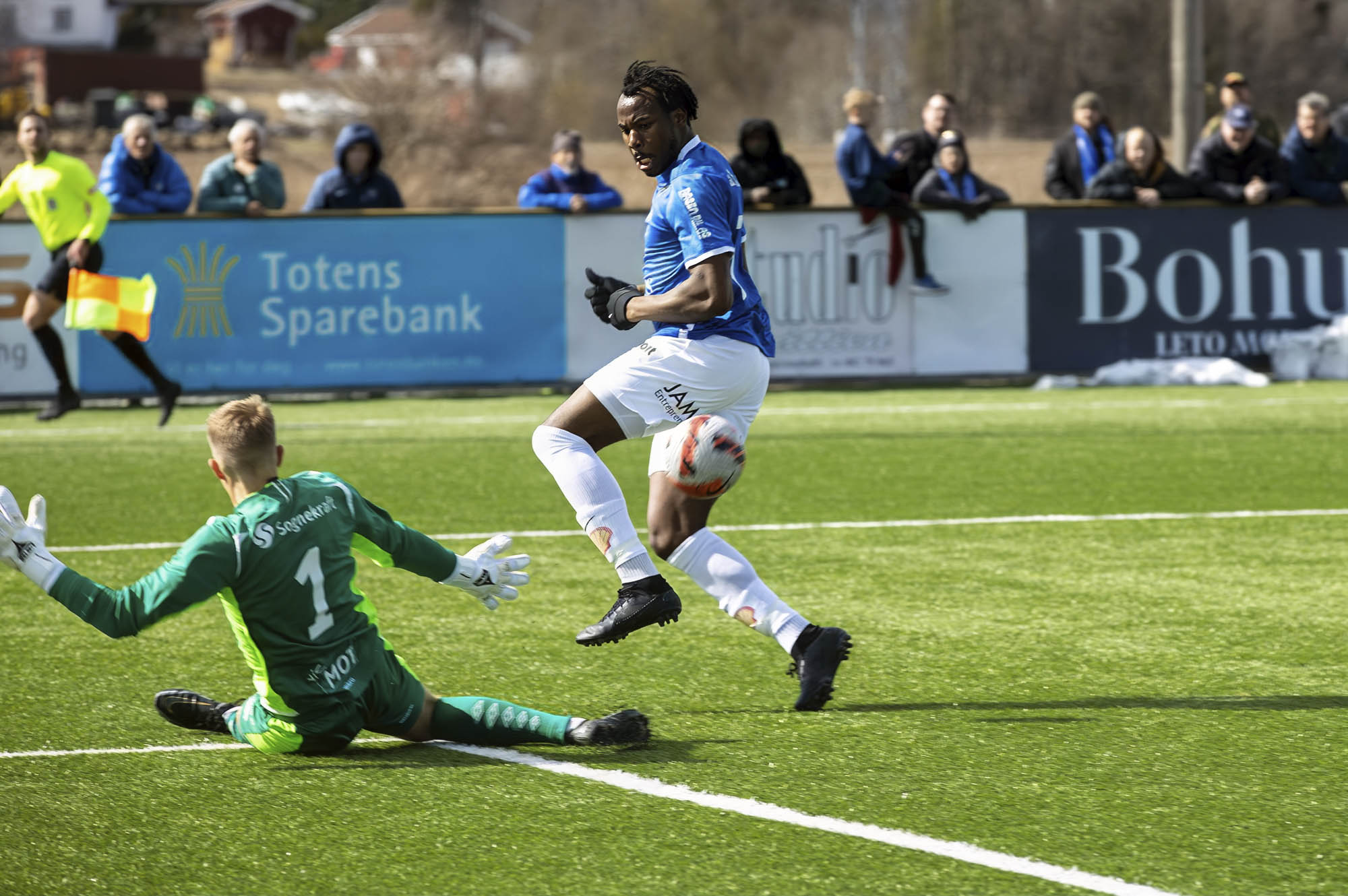 Turns toppscorer Vital Curtis Kaba scoret tre, men det kunne fort blitt flere mål på 28-åringen