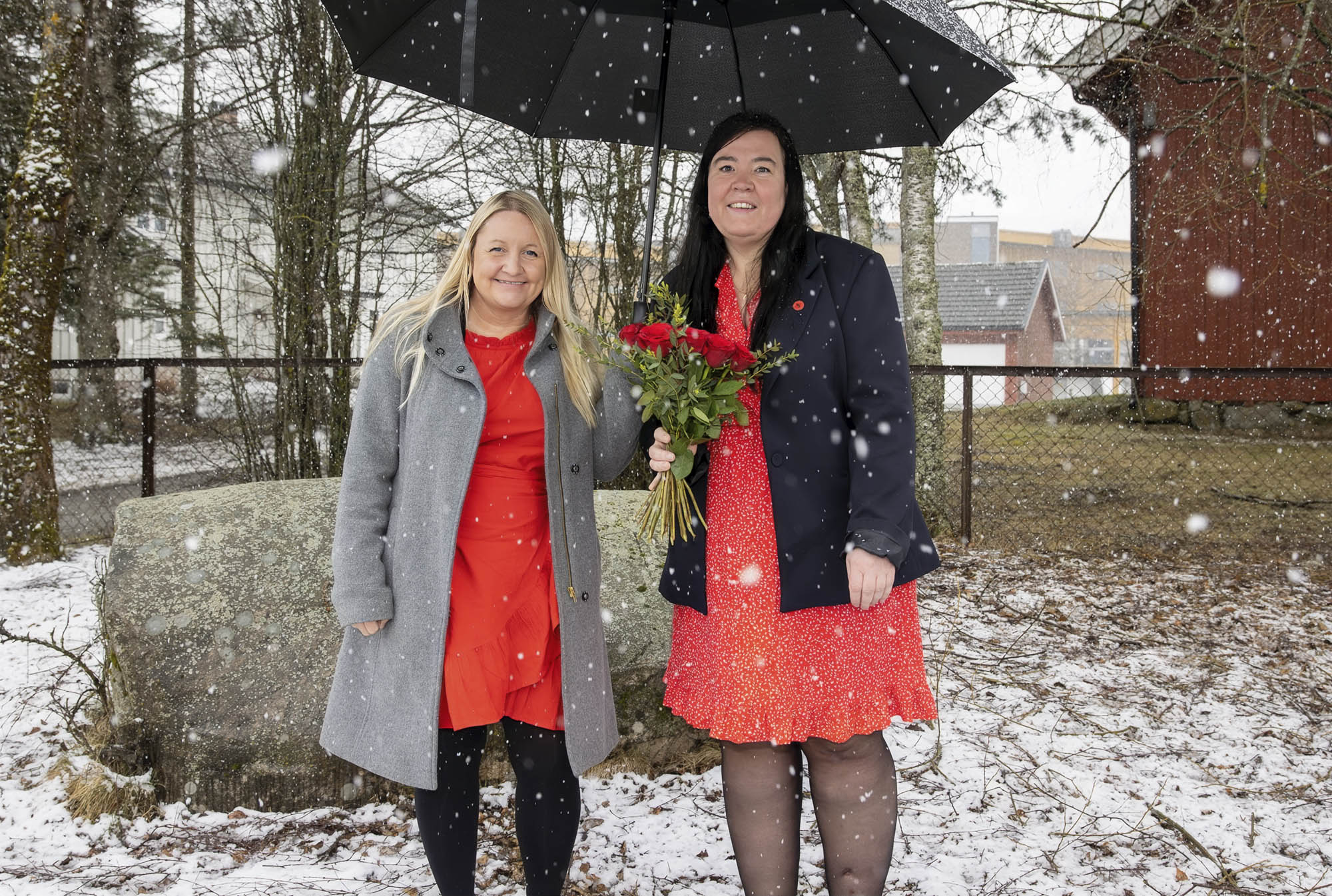 Leder av LO på Øvre Romerike Elin Sørensen og ordfører Hege Svendsen Leder av LO på Øvre Romerike Elin Sørensen og ordfører Hege Svendsen