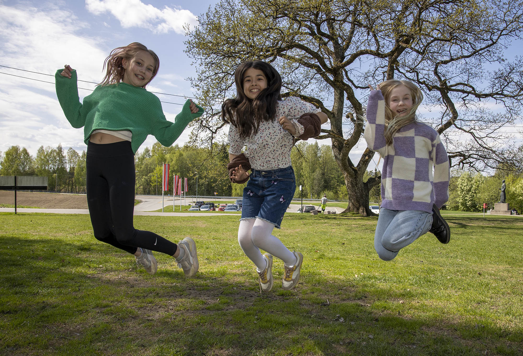Liila Kristin Vatnehagen, Elena Heidar og Evi Mohn fra Ås skole Liila Kristin Vatnehagen, Elena Heidar og Evi Mohn fra Ås skole