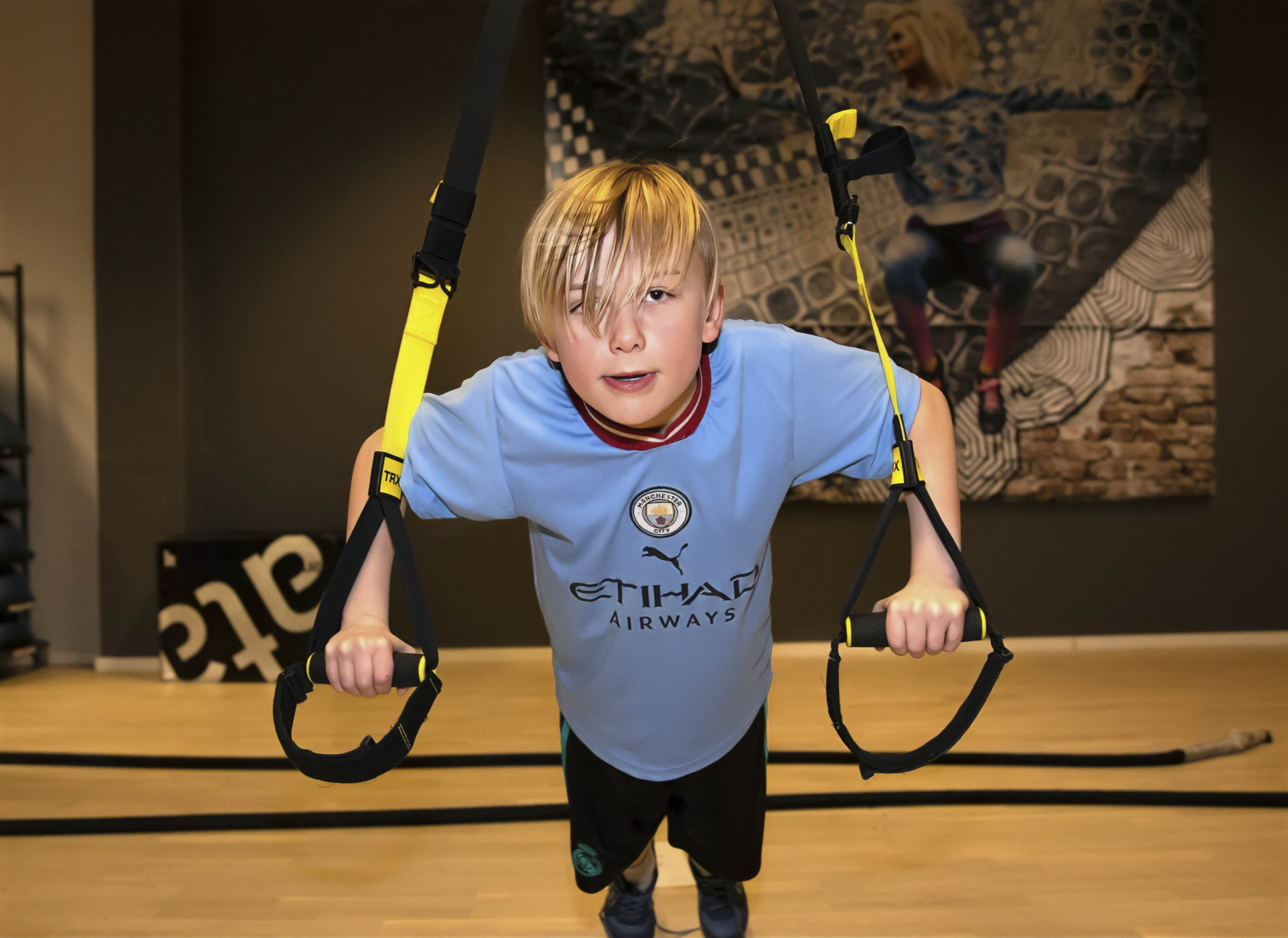 8 år gamle Kasper Lundsrud fra Eidsvoll synes det er kjempekult å trene på Trento