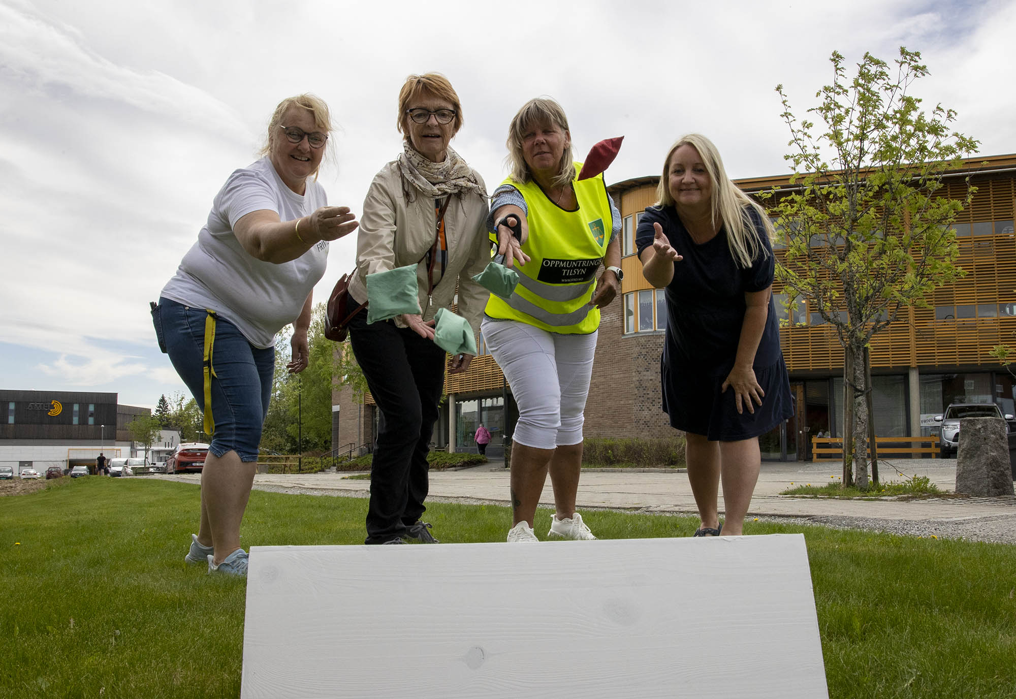 Å kaste erteposer på EidsvollPuls var ikke en av aktivitetene under Livsglededagen