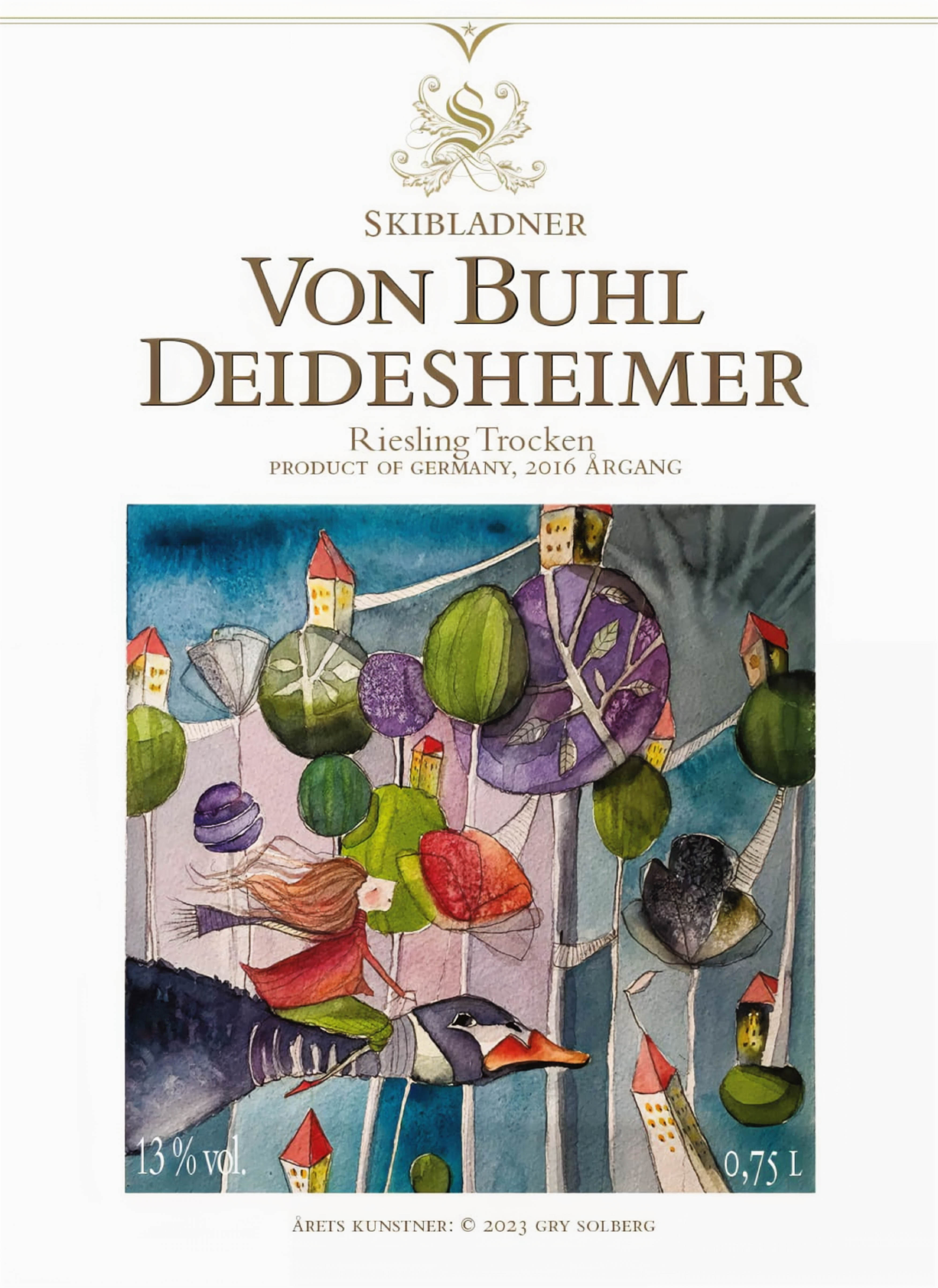 Slik ser vinetiketten ut