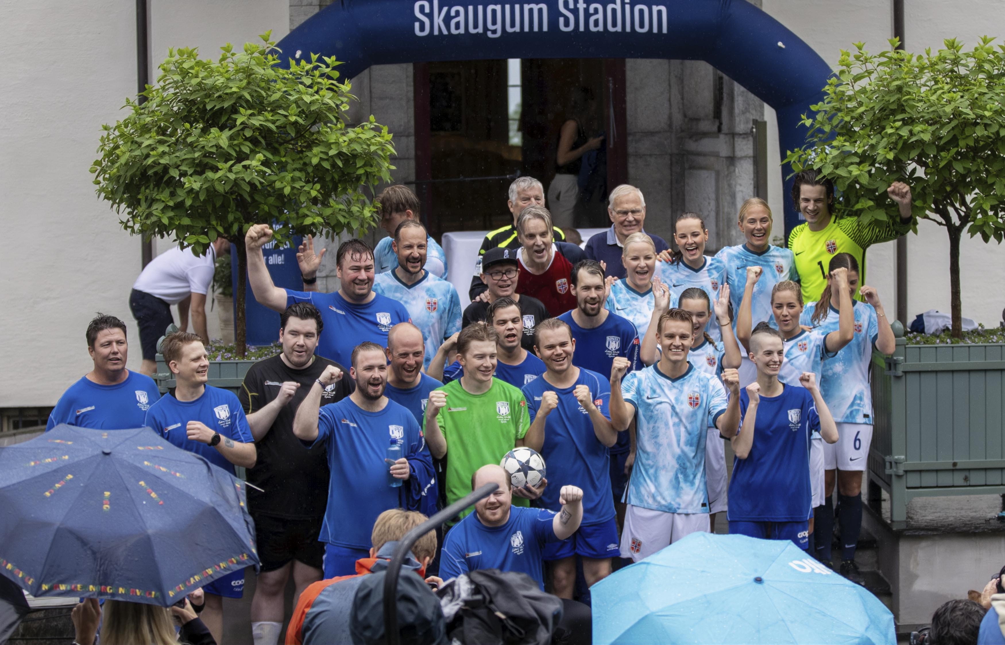 Etter kampen var det klart for felles lagbilde