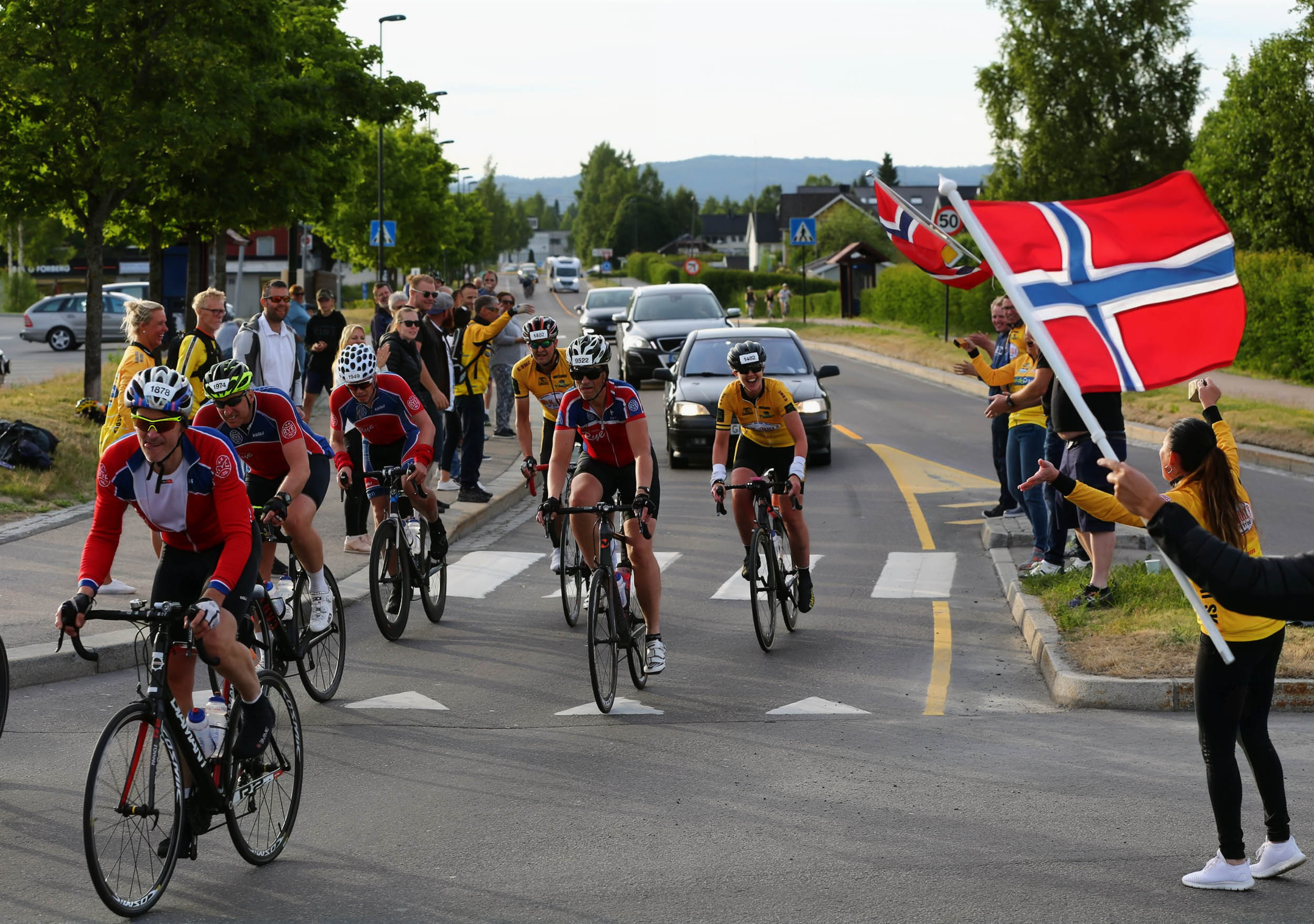 Eidsvoll Sykkelklubb gjennom Råholt 16. juni 2018 Eidsvoll Sykkelklubb gjennom Råholt 16. juni 2018