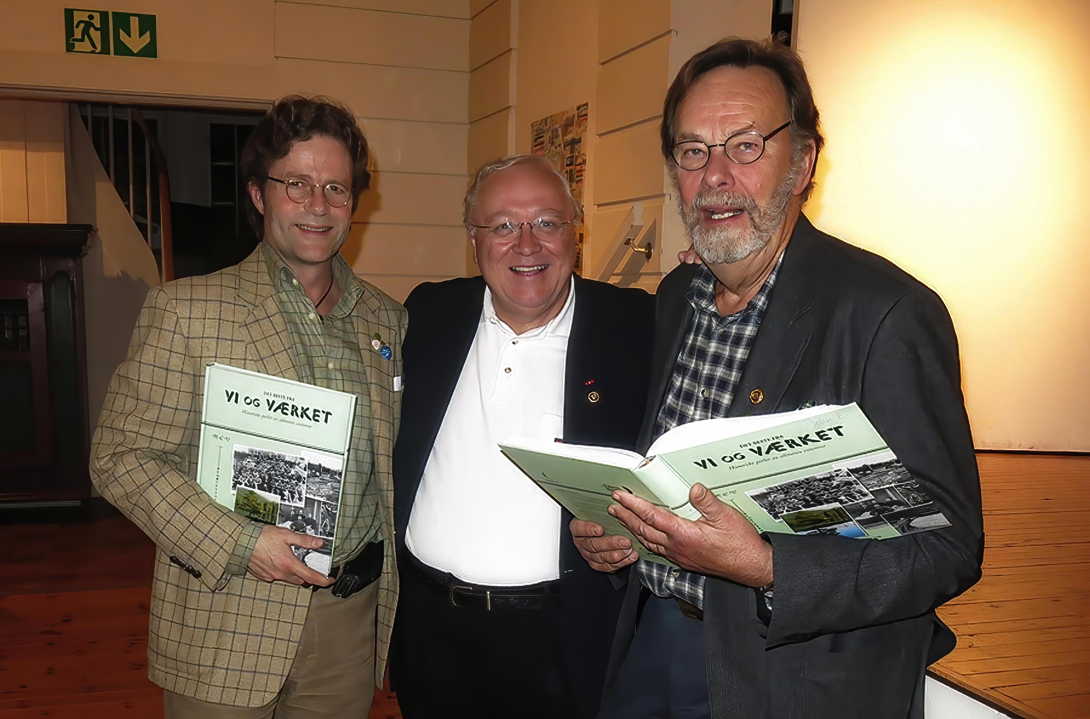 Fra venstre Haaken Eric Mathiesen, John Granly og John Egeland