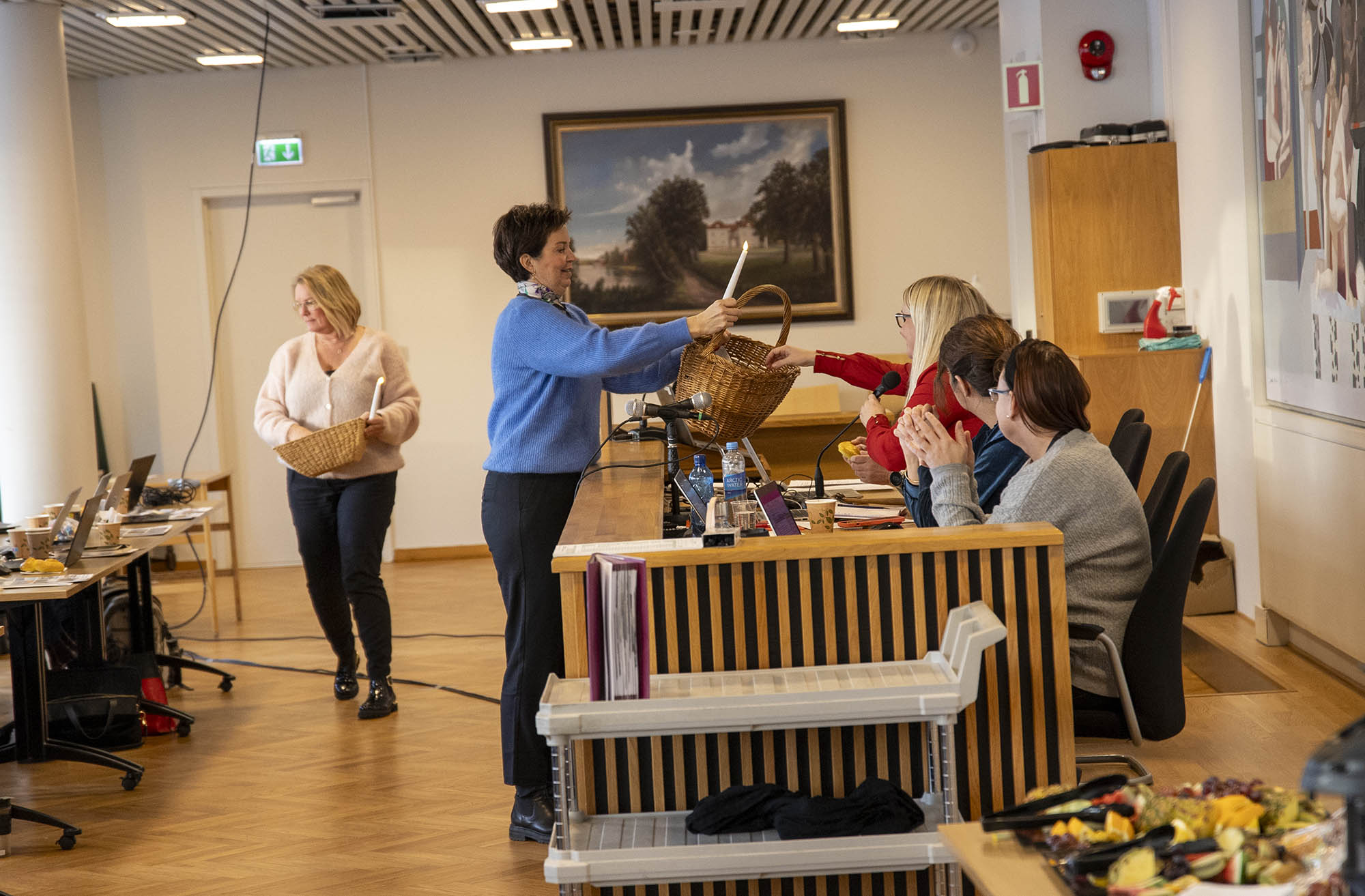 Nina Kristengård delte ut Lussekatter på Luciadagen 13. desember i 2022