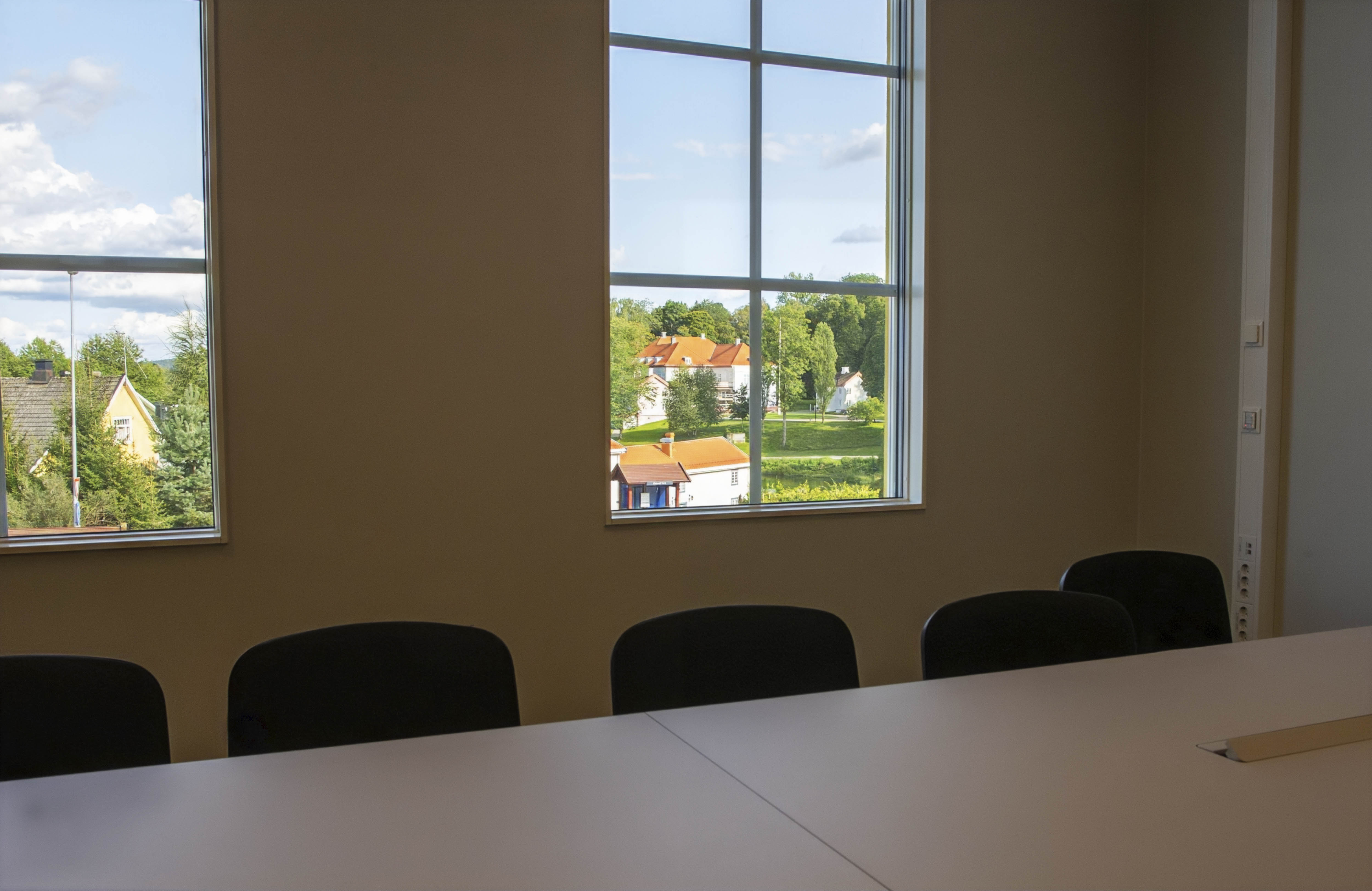 Det er historisk sus over utsikten fra det nye politihuset