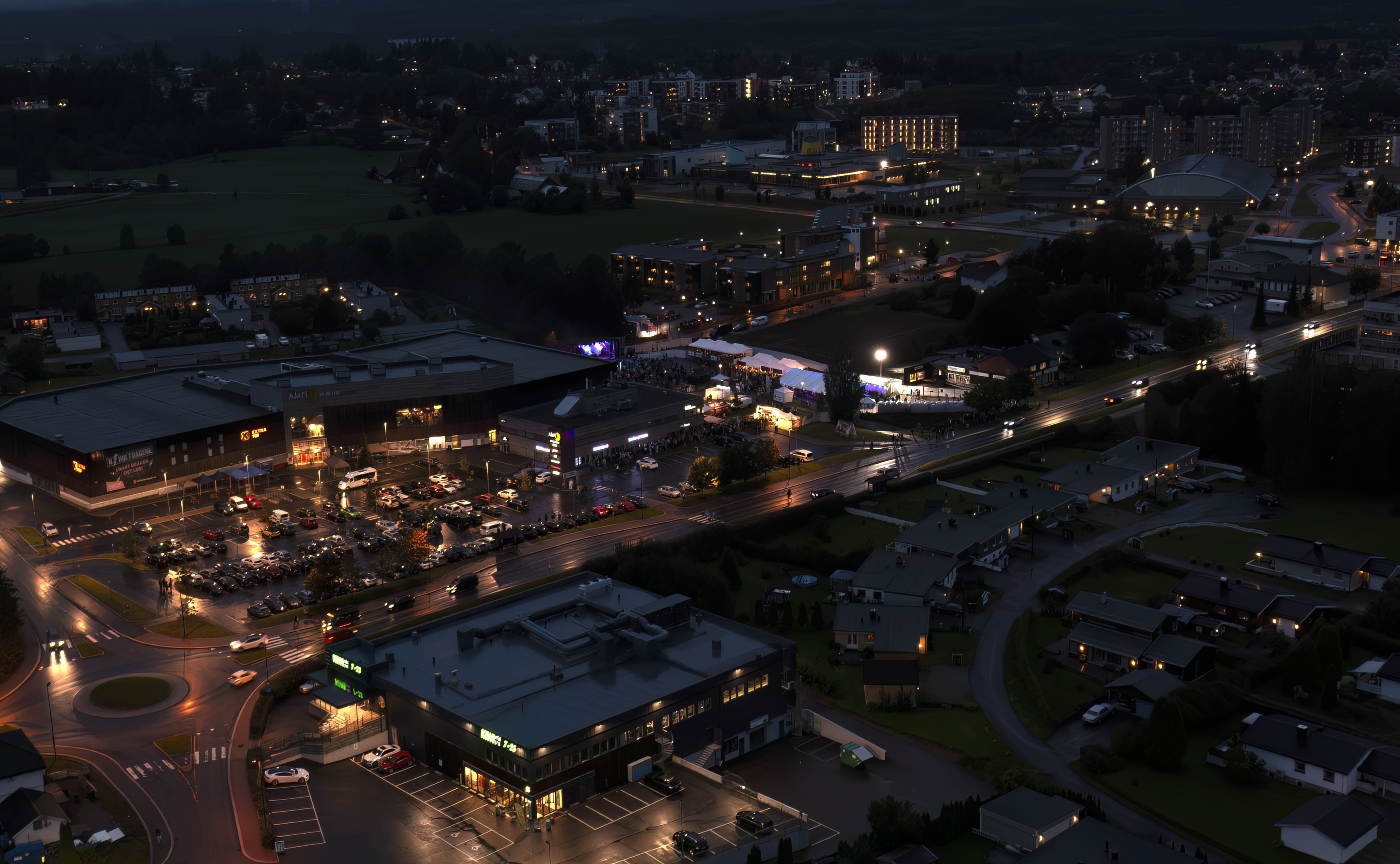 Slik så det ut en drøy halvtime før TIX gikk på scenen