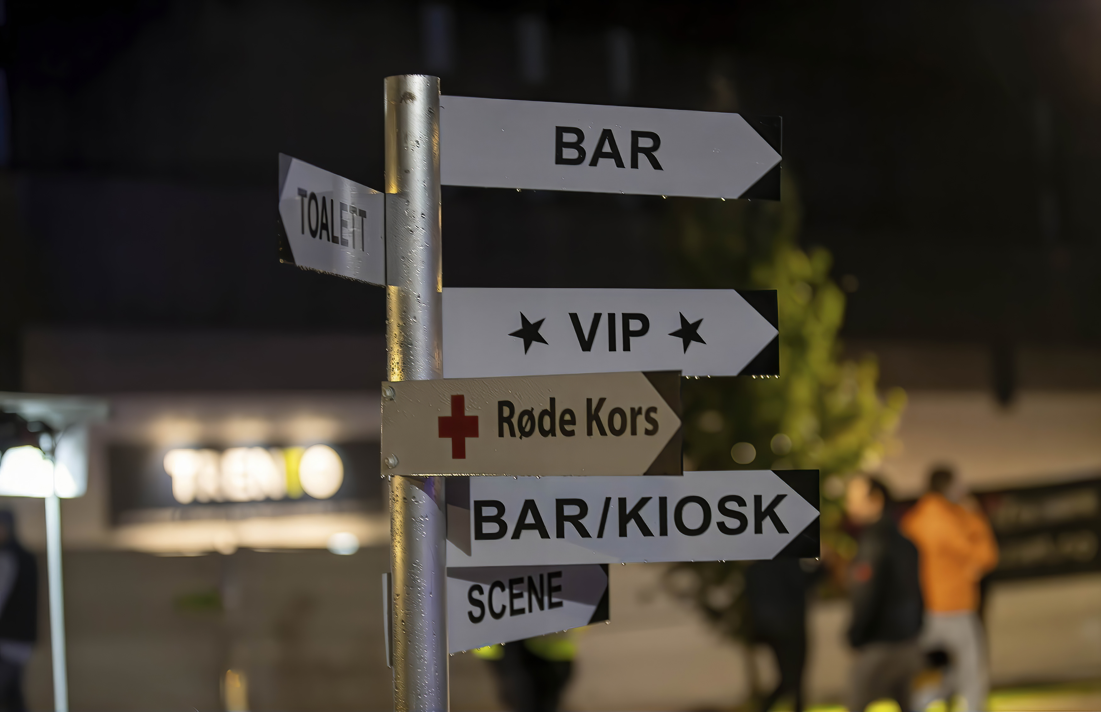 Det er godt med skilting på festivalområet