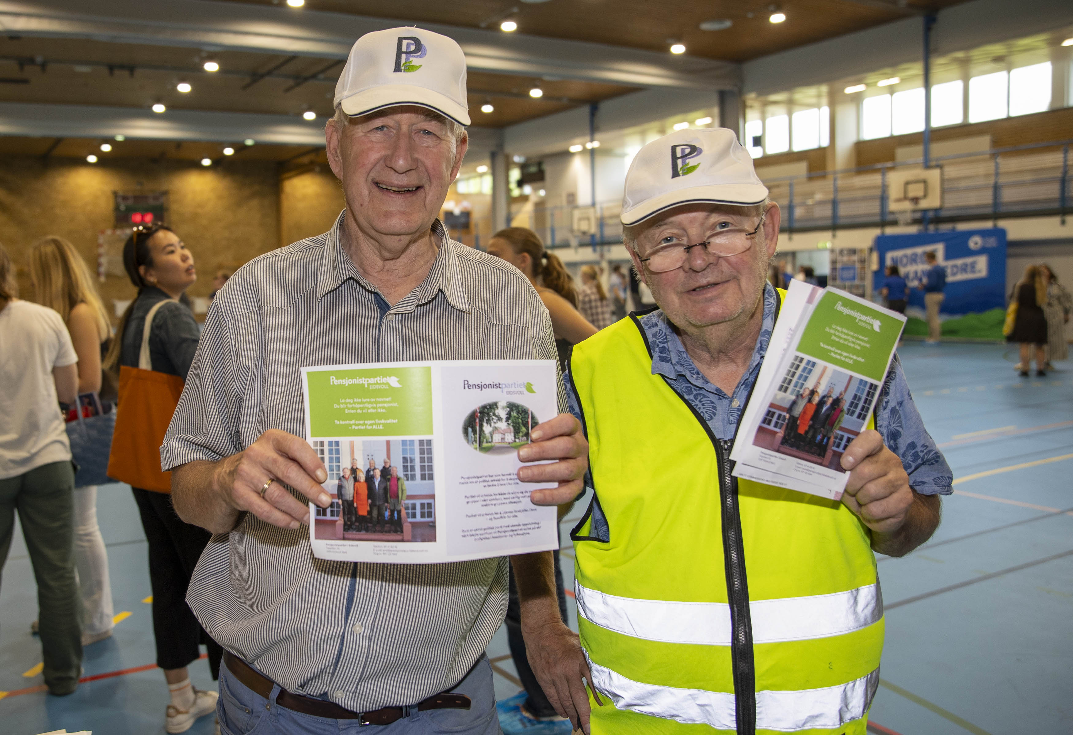 Penjonistpartiet var på plass ved Petter Engebretsen og Rune Storsve Penjonistpartiet var på plass ved Petter Engebretsen og Rune Storsve