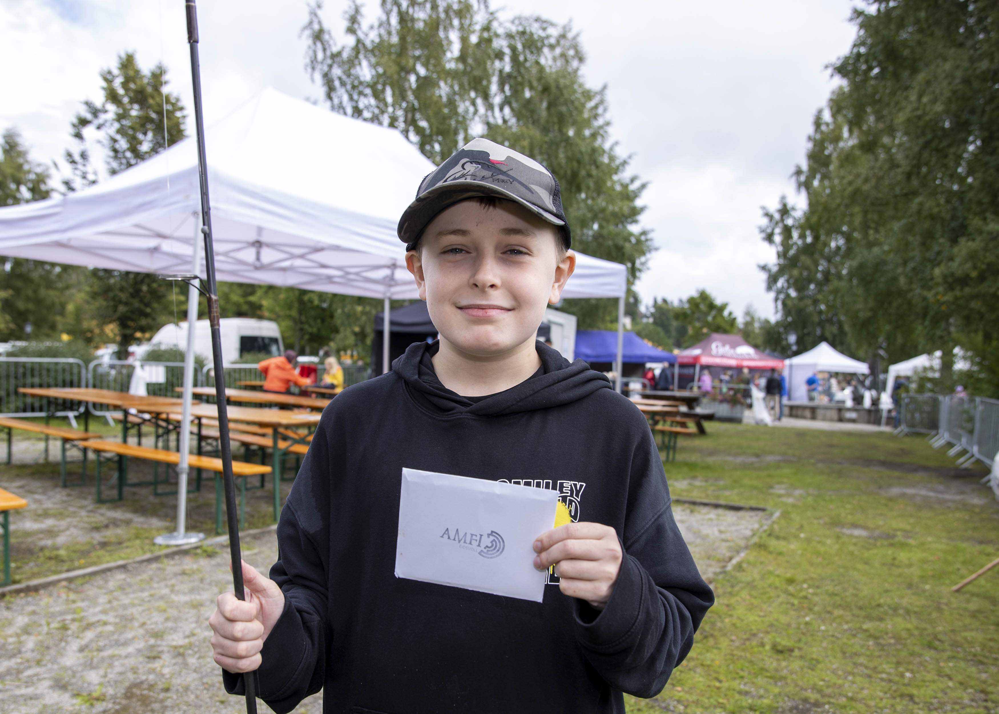 Ung fiskevinner: Marius Klute-Skogen