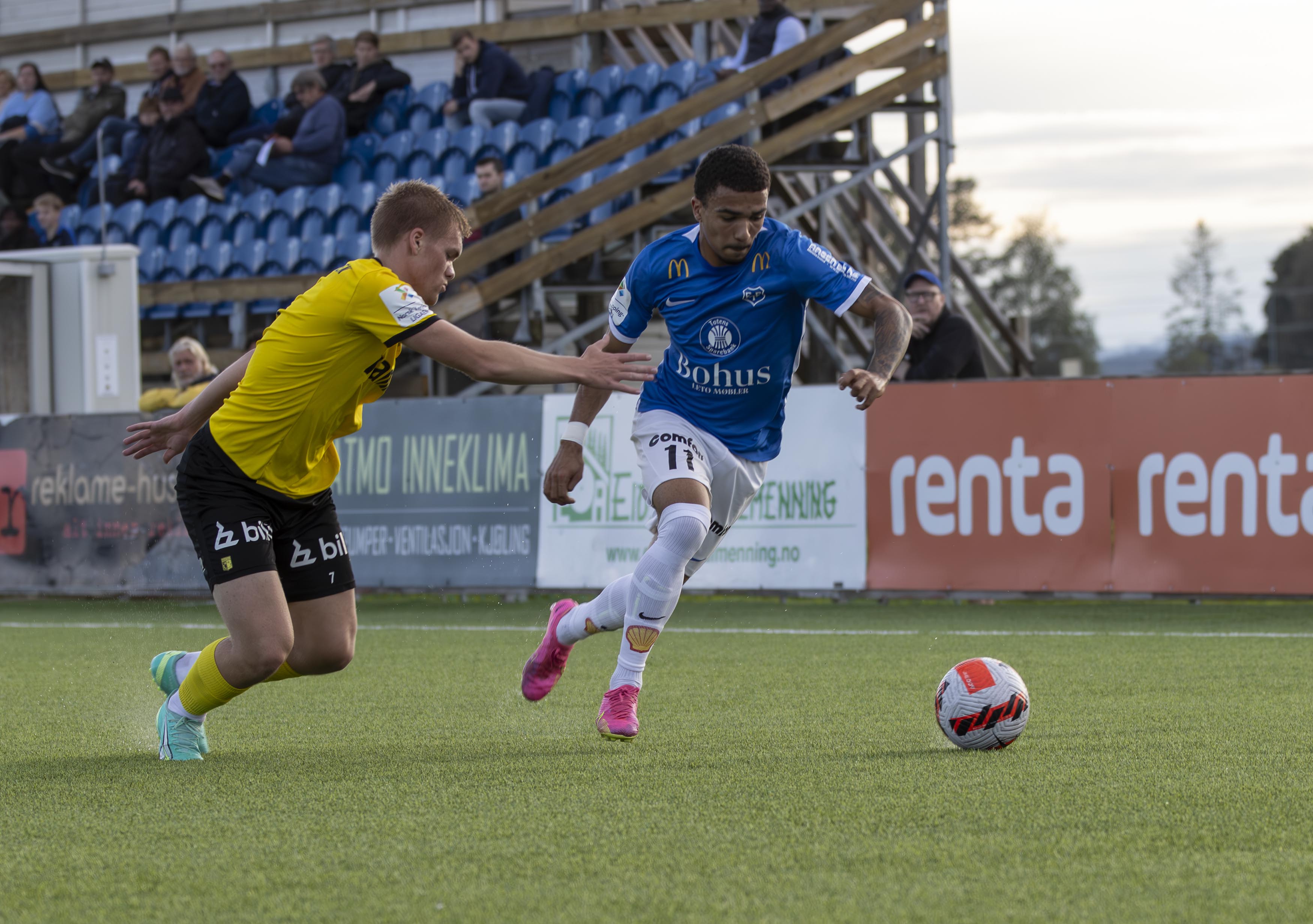 Benedict Lethabo Notoane utliknet til 1-1, og spilte en solid kamp mot Raufoss 2