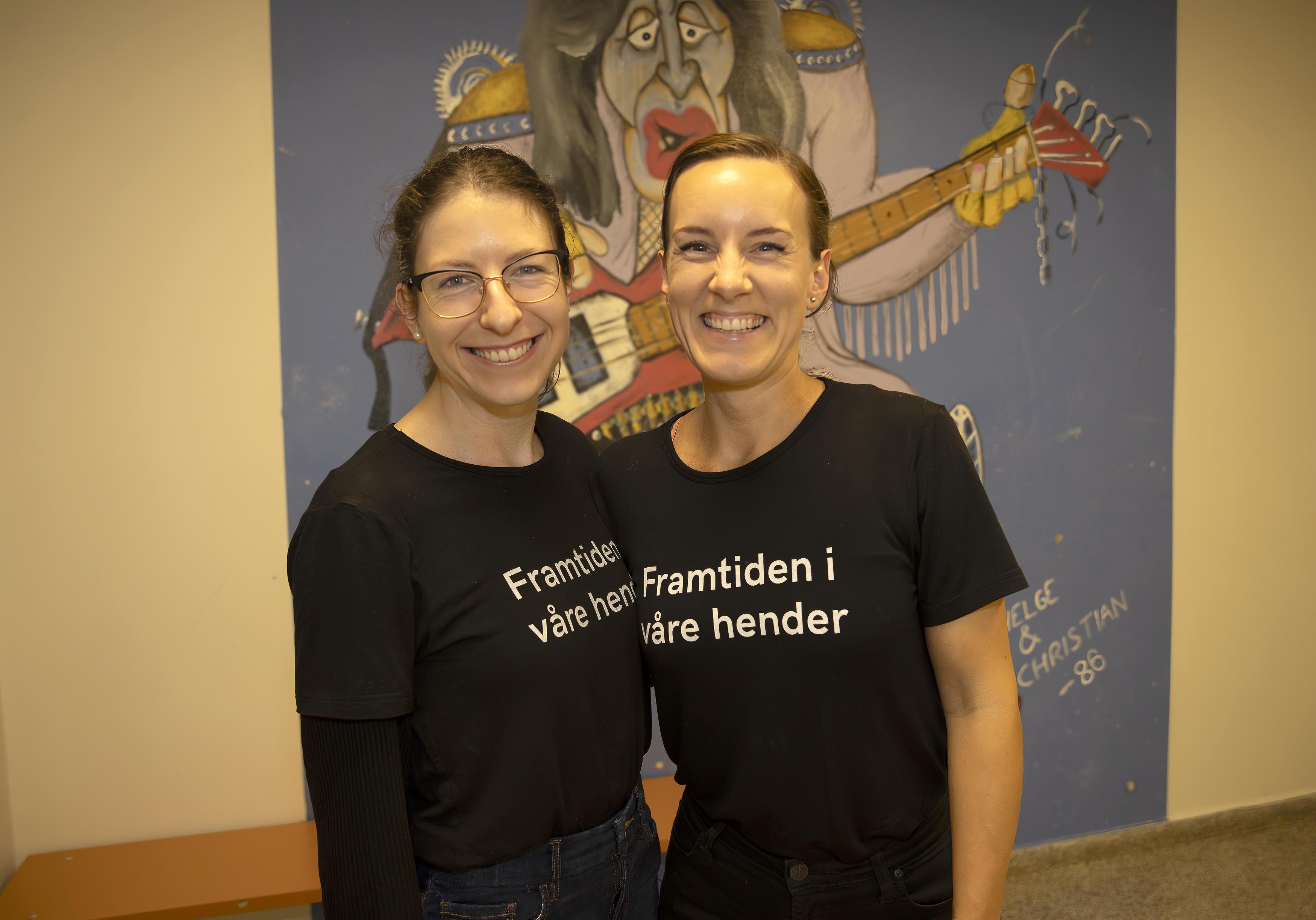 Georgina Winkler og Else Mari Fauske fra Framtiden i våre hender