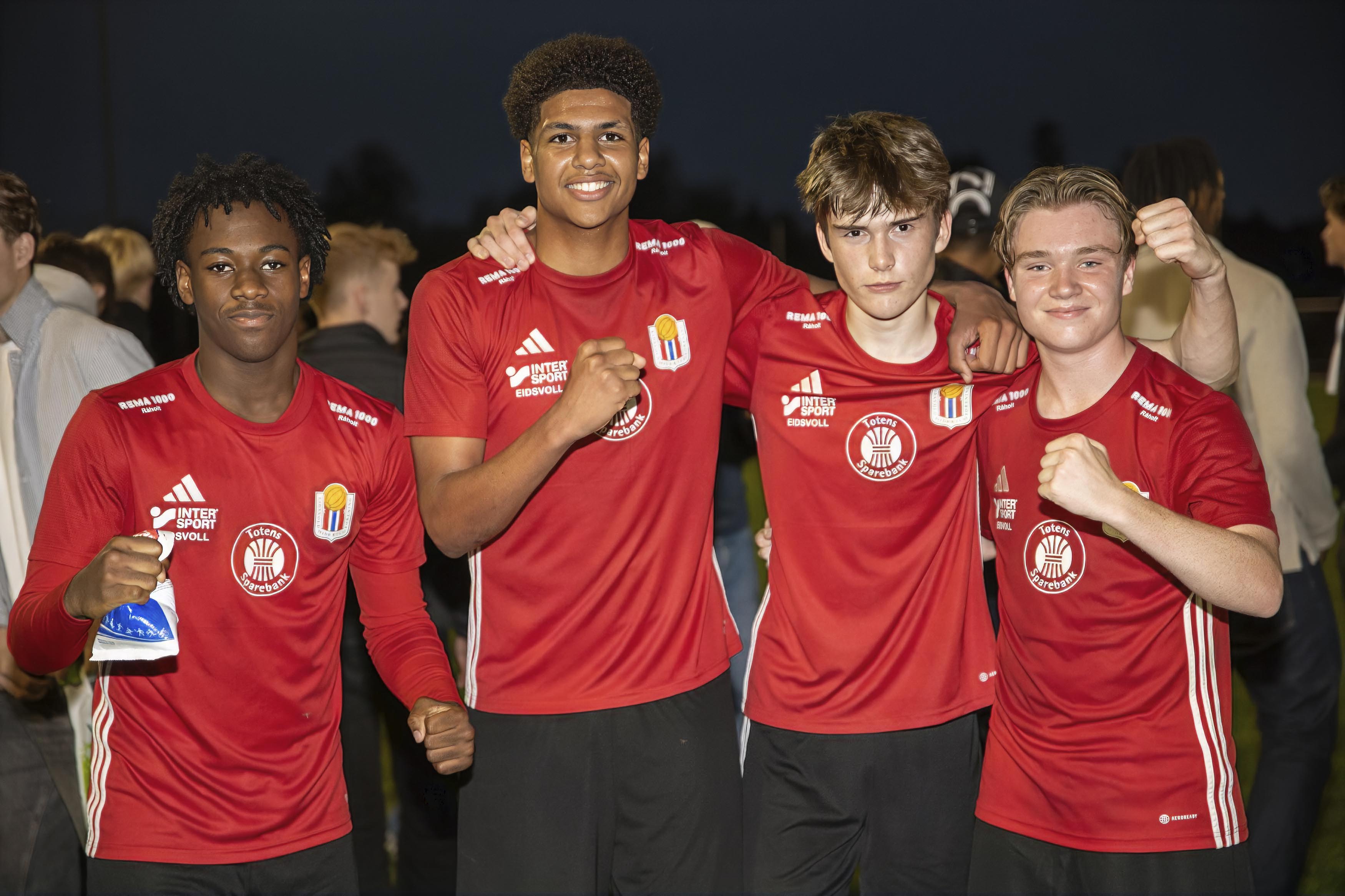 Nathan Ndifon-Ewere Lenga, Adama Jammeh, Henrik Opaker Kristiansen og Sigmund Gjerdalen-Nilsen