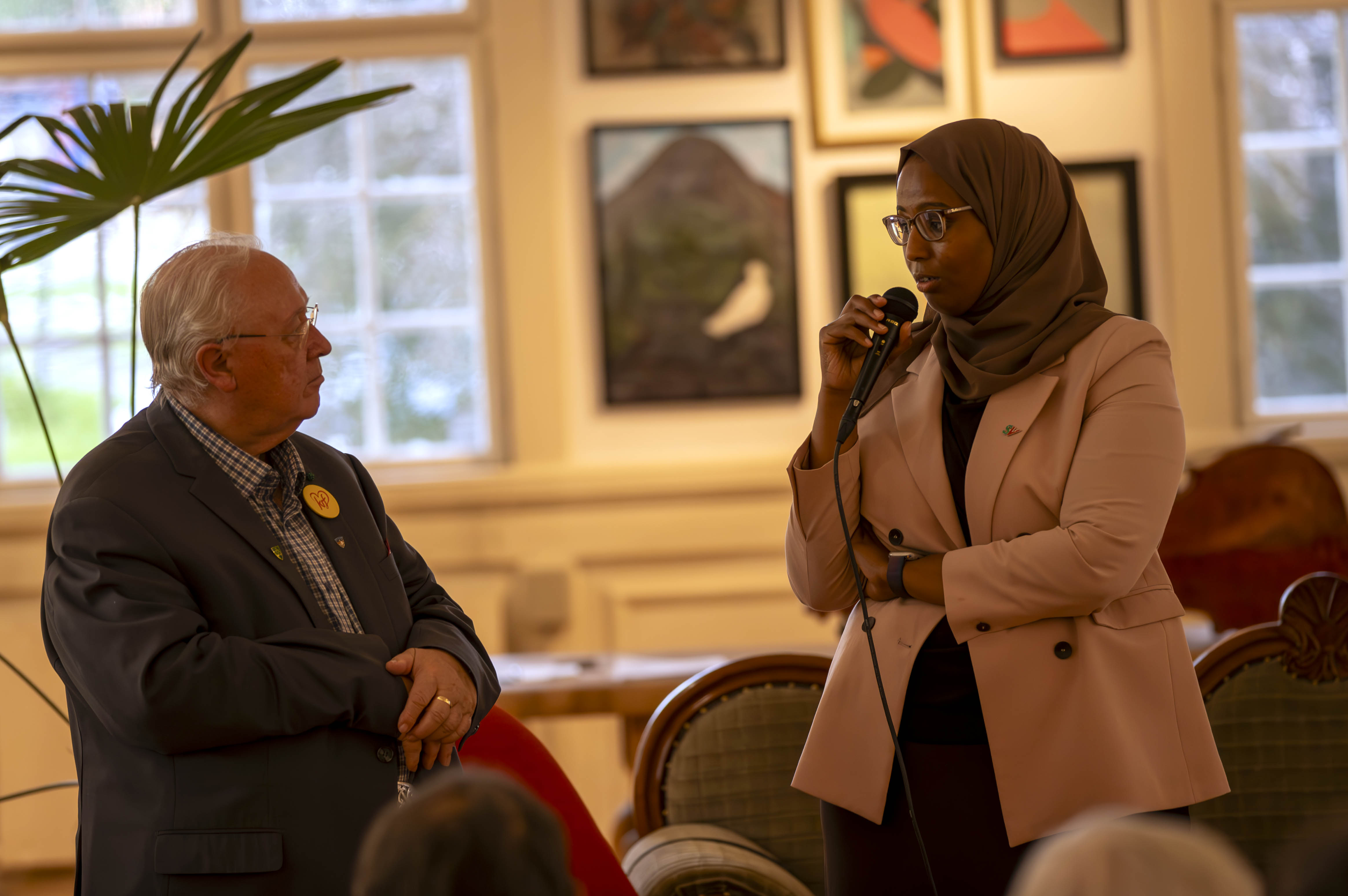 John Granly i samtale med Marian Hussein John Granly i samtale med Marian Hussein