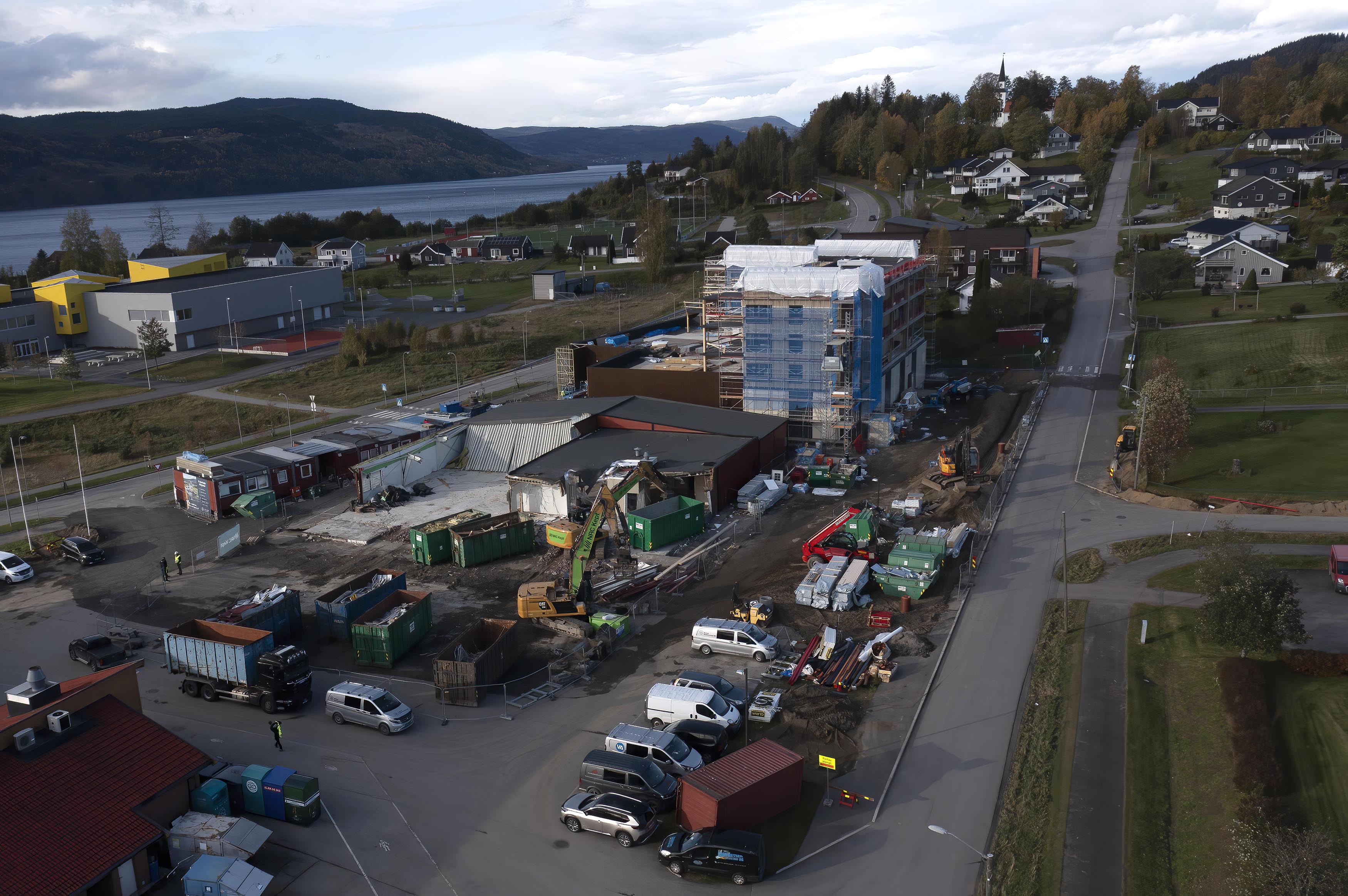 Onsdag ettermidag så det slik ut på Minnesund Onsdag ettermidag så det slik ut på Minnesund