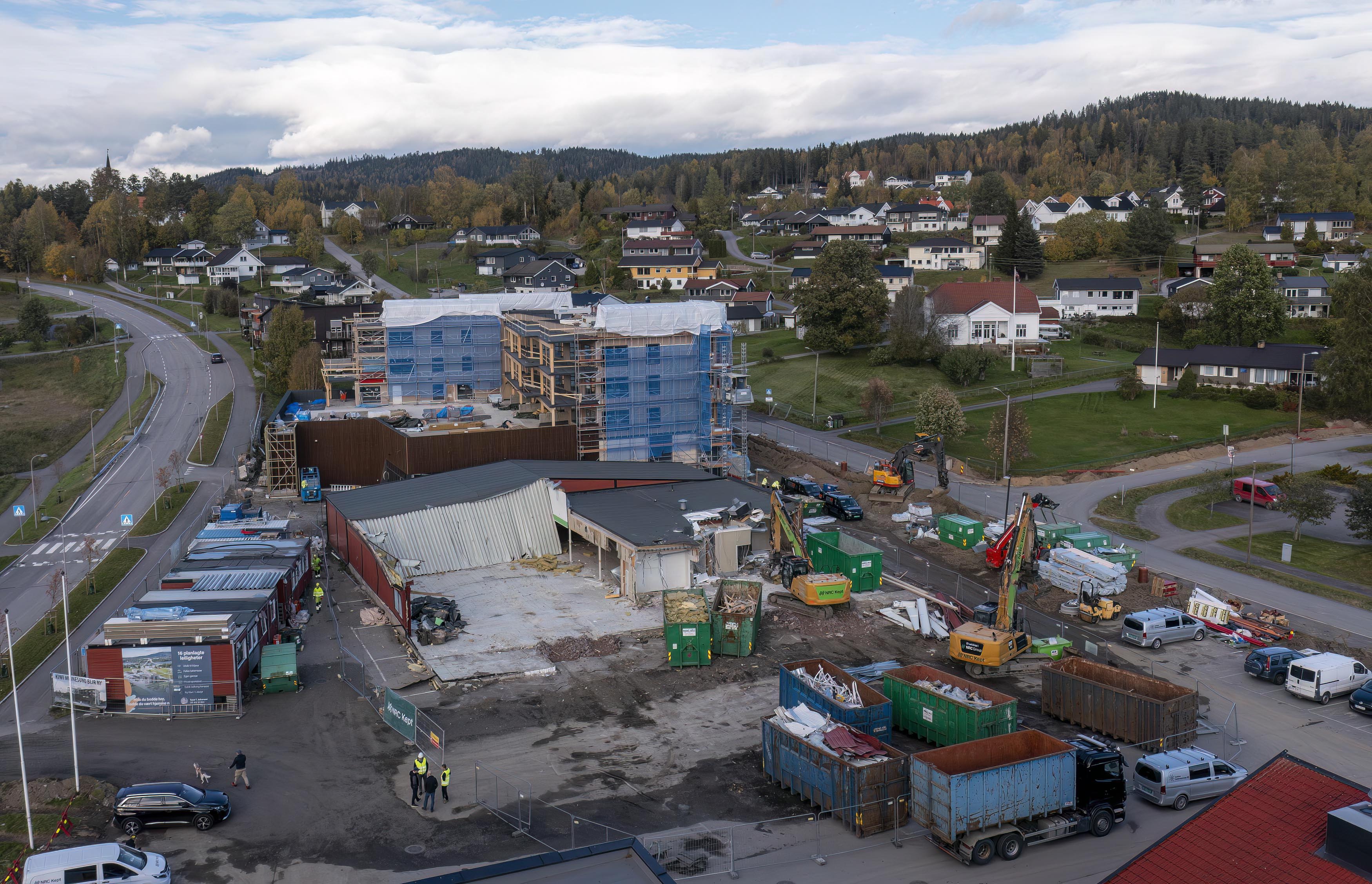 Onsdag så det slik ut fra sør Onsdag så det slik ut fra sør