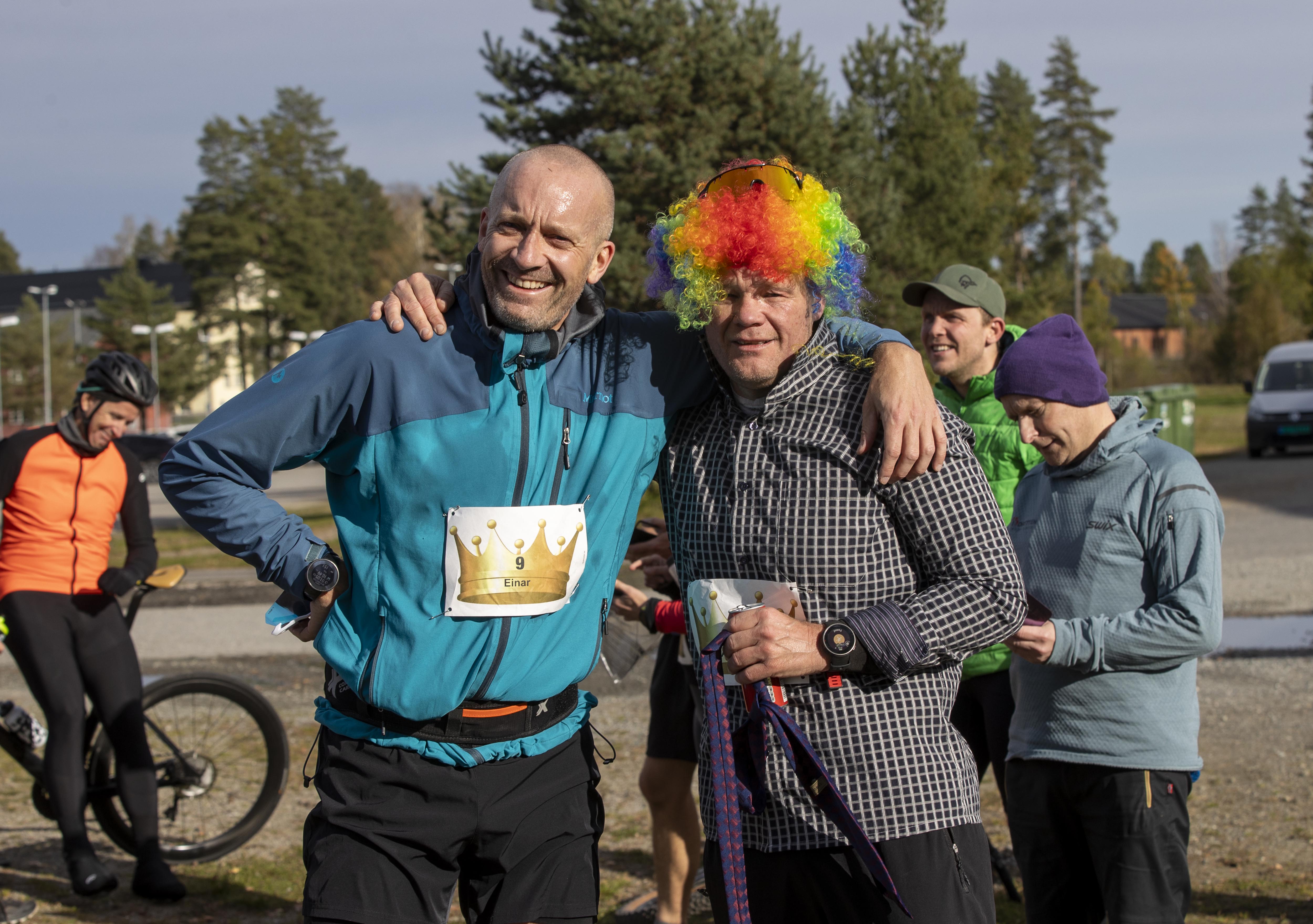 Einar Hagemann og Anders Bernhoft var begge fornøyde etter løpet Einar Hagemann og Anders Bernhoft var begge fornøyde etter løpet