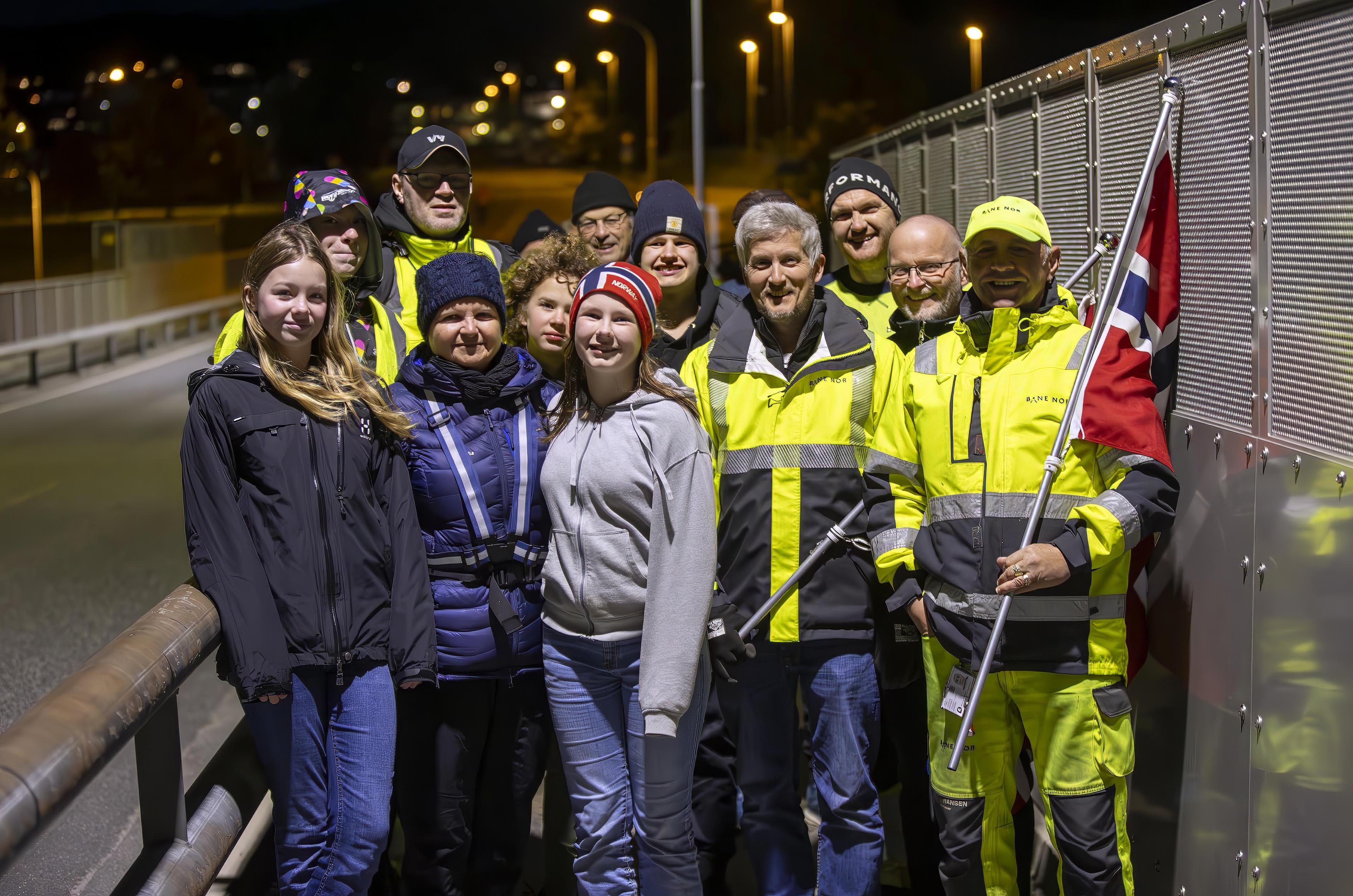 Det var ganske mange som ville få med seg den historiske hendelsen