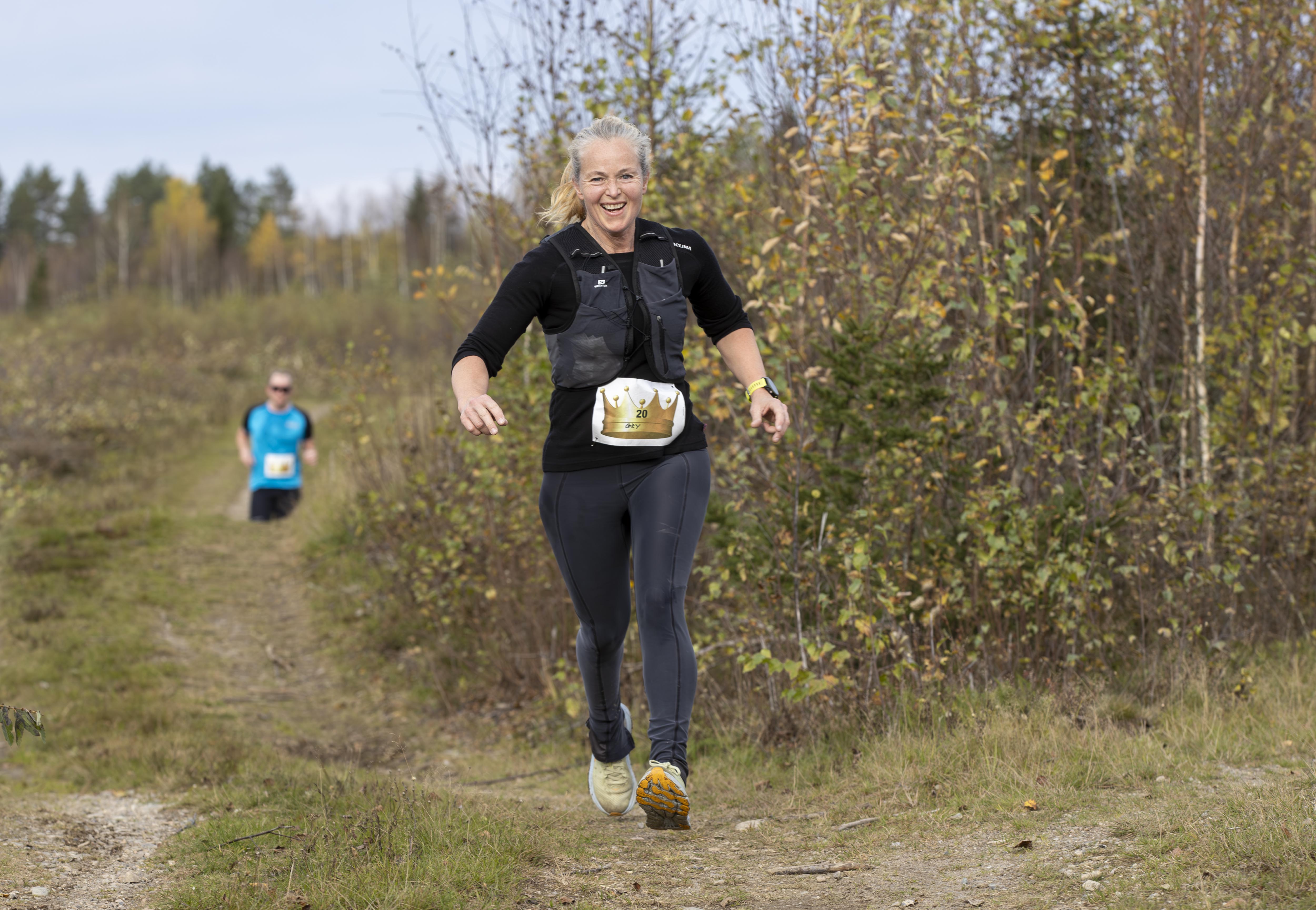 Gry Hauge Merkesdal var raskest av jentene i den kuperte løypa