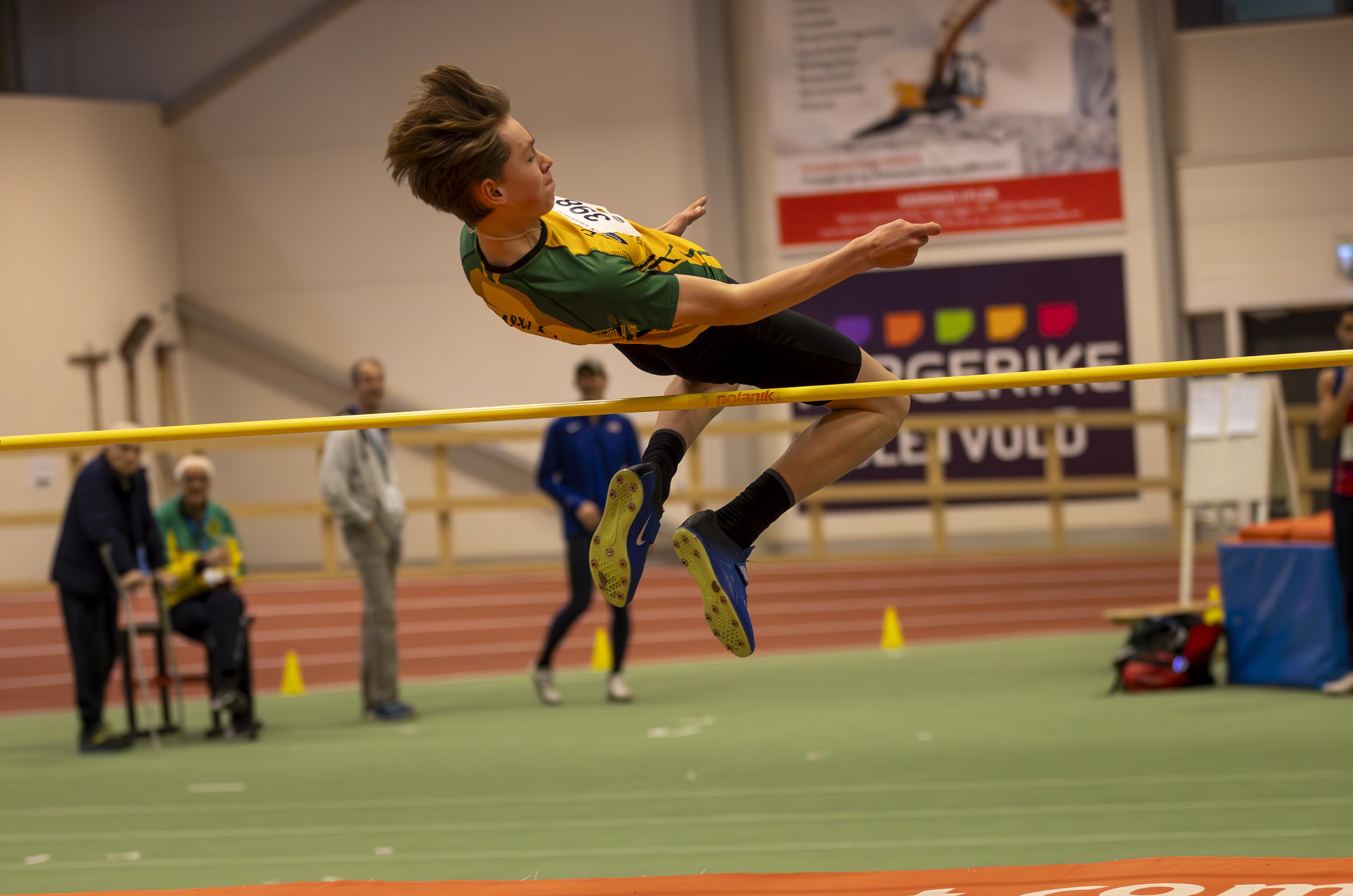 Her er Even Ragnhildsløkken under Norgeslekene i Nes Arena i februar i år