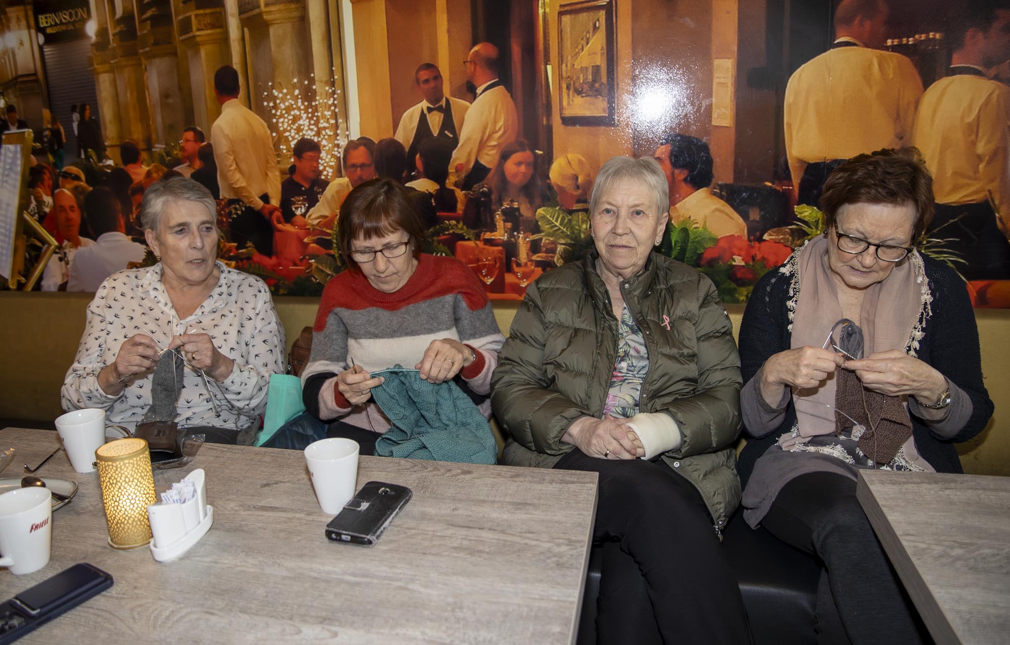 Strikkekaf&eacute; på Ristorante Milano