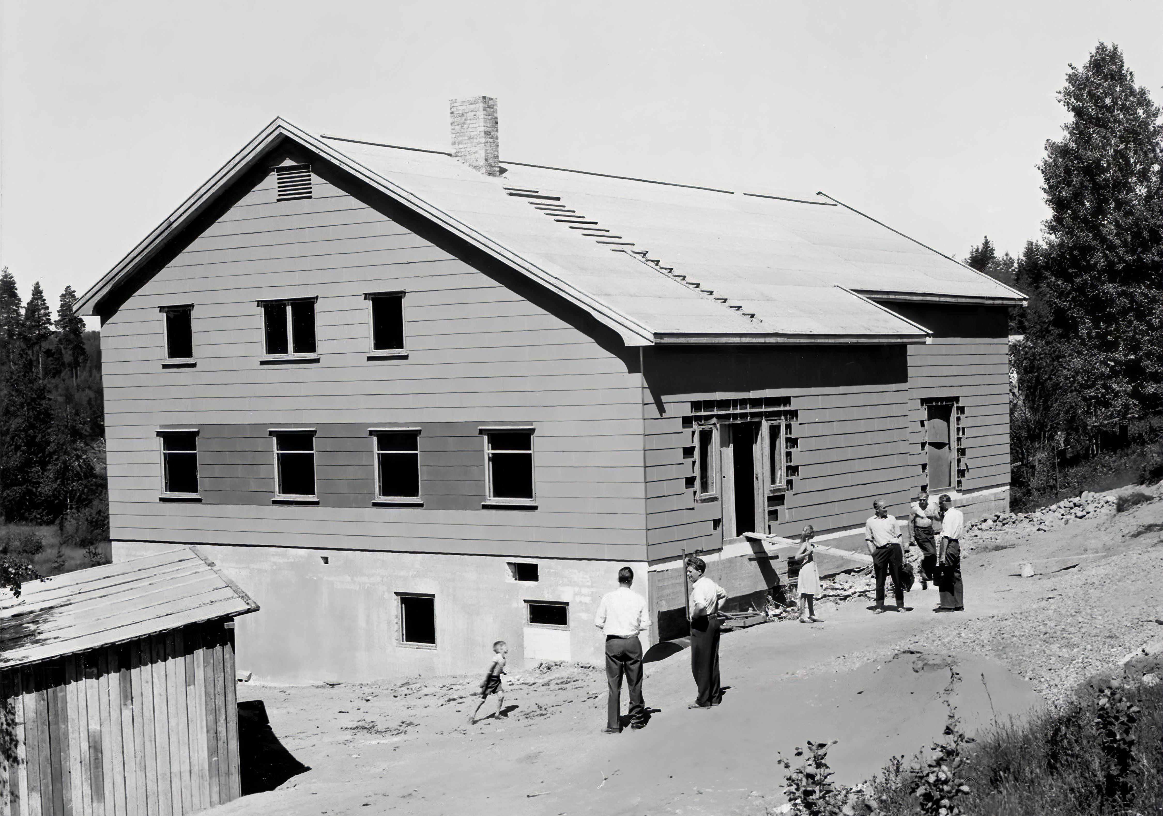 Gullverket samfunnshus i 1959 Gullverket samfunnshus i 1959