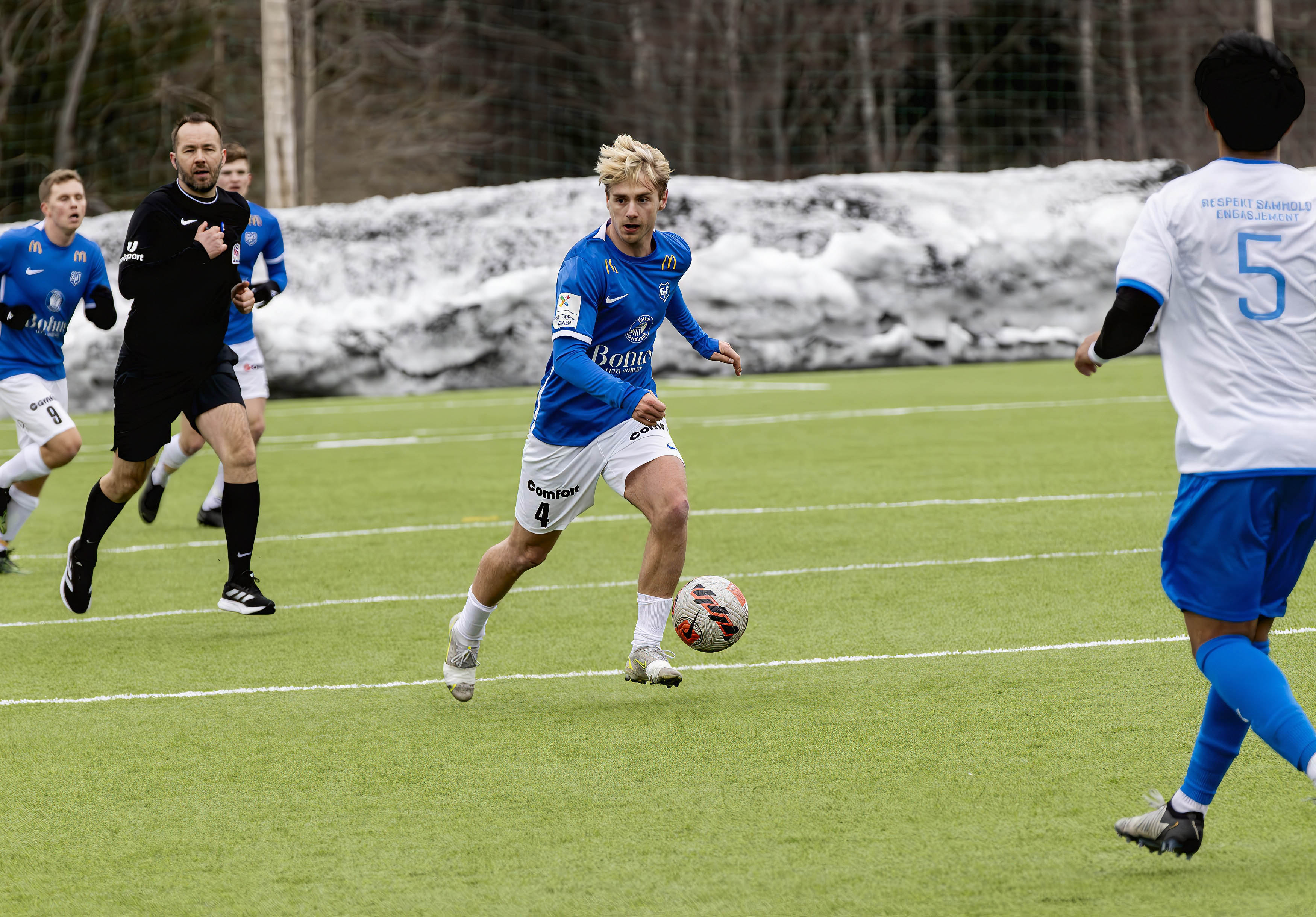 Sebastian Remme Berge spilte en god kamp på midtbanen mot Nordstrand Sebastian Remme Berge spilte en god kamp på midtbanen mot Nordstrand