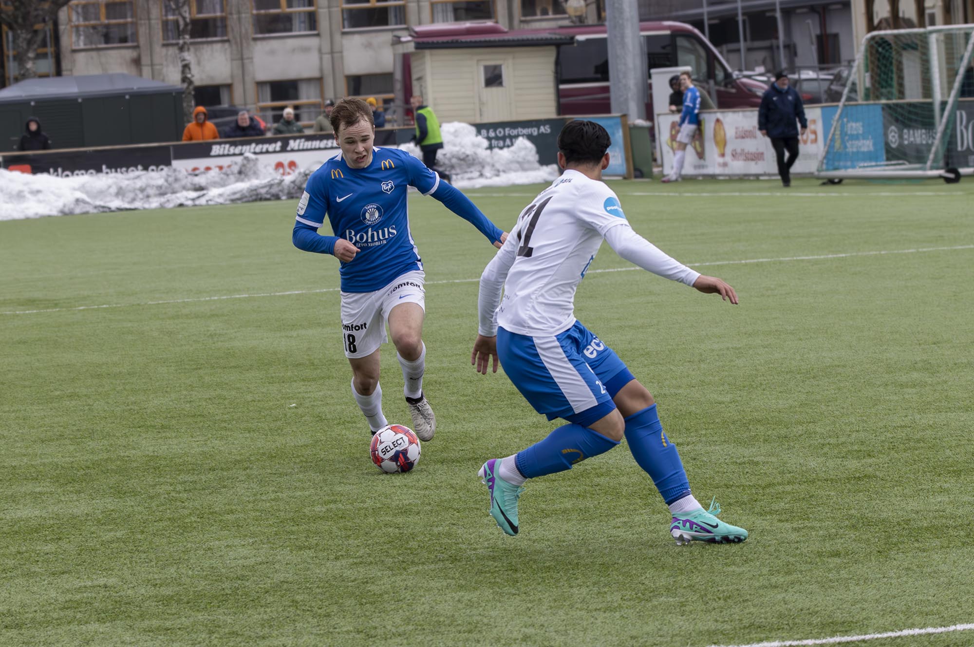 Oppgjøret mot Notodden var årets første kamp på Myhrer for Markus Sørensen og Eidsvold Turn