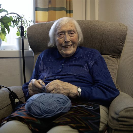 Ingrid (97) ble bitt av ei purke med fødselsdepresjon