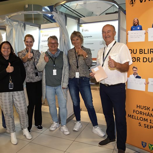 Tommel opp for forhåndsstemmene i Eidsvoll