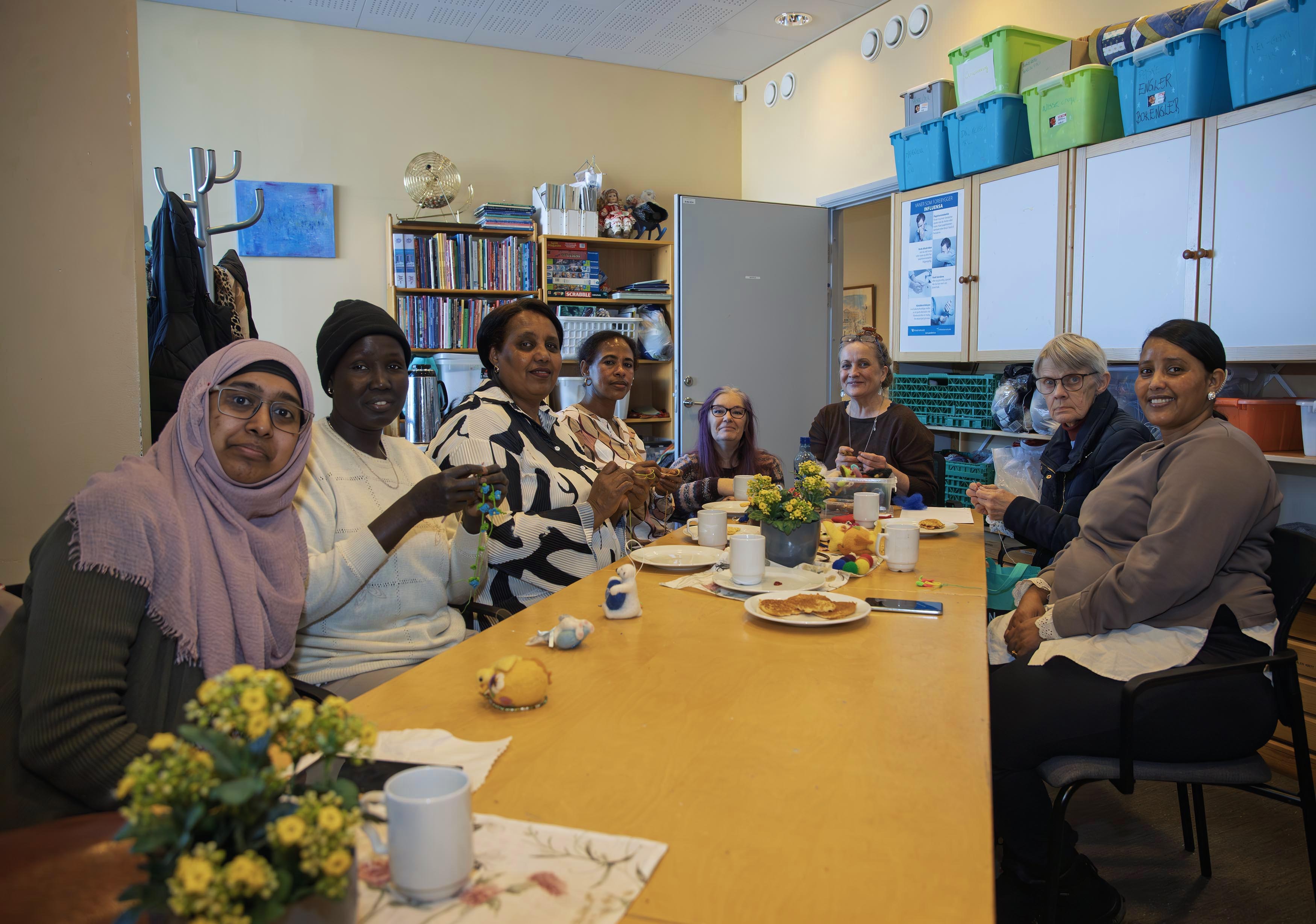 Under informasjonsmøtet på Gladbakk var det tilstede kvinner fra blant annet Eritrea, Sør-Sudan og Etiopia Under informasjonsmøtet på Gladbakk var det tilstede kvinner fra blant annet Eritrea, Sør-Sudan og Etiopia