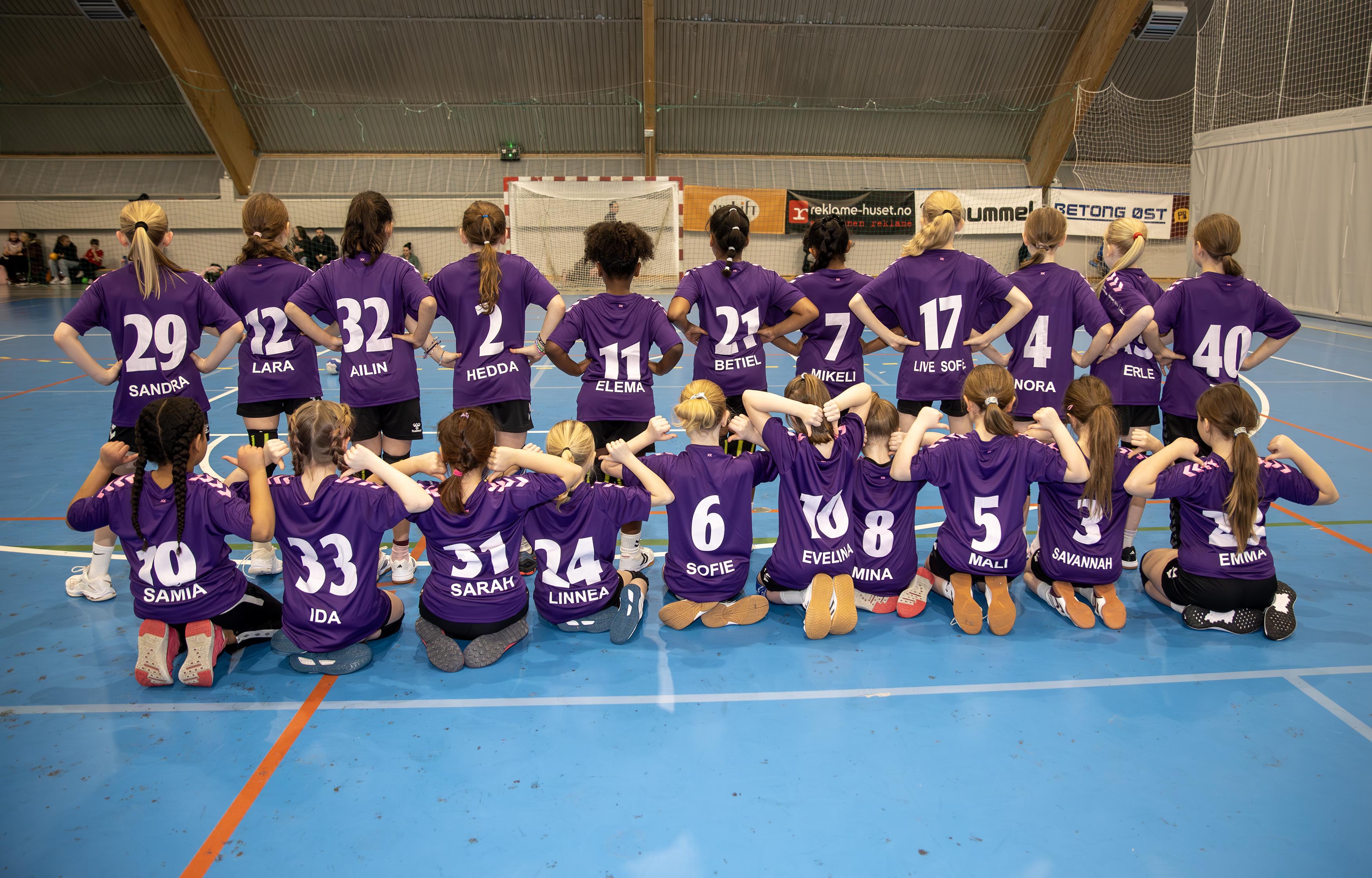 Spillerne fikk velge både navn og nummer