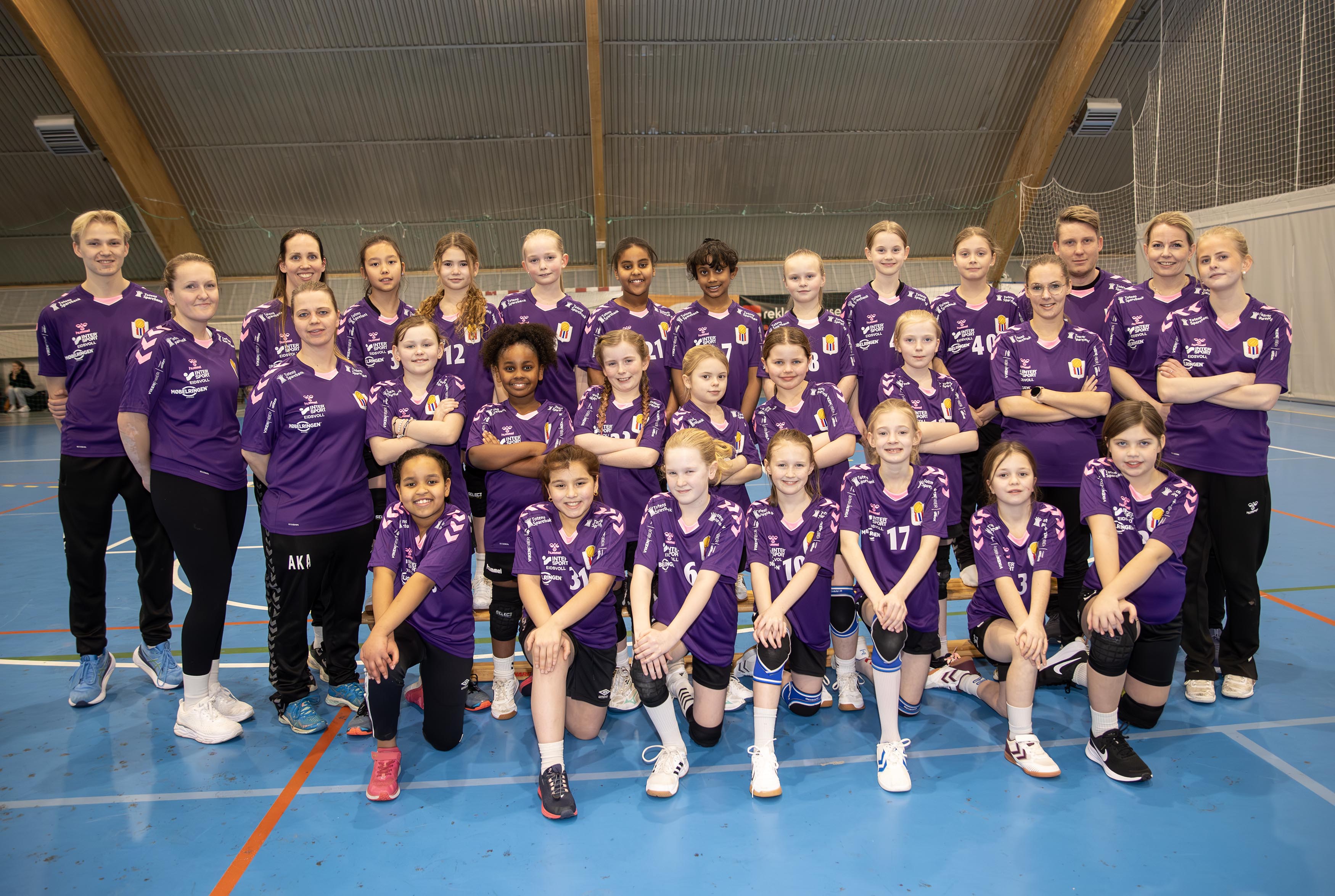 Her har vi alle sammen, bortsett fra spillerne som går på Bønsmoen skole