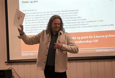 Heder og ære til EIF’ere: - Det er en stor ære Heder og ære til EIF’ere: - Det er en stor ære