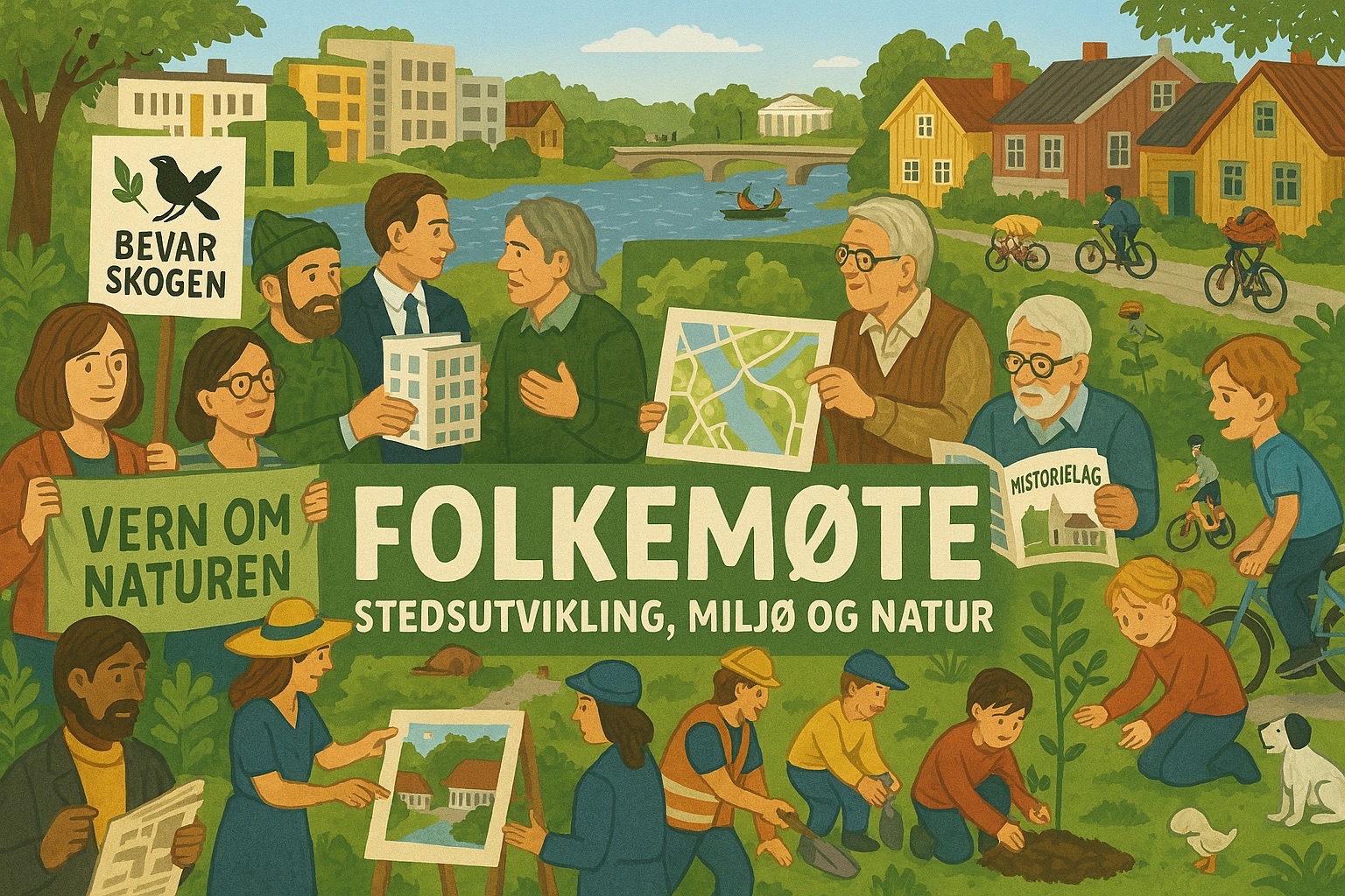 Folkemøte om stedsutvikling, miljø og natur