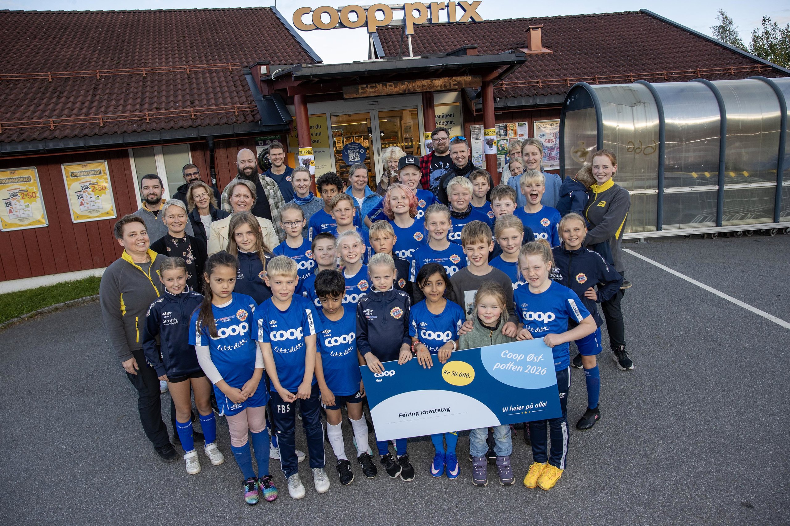 Feiring IL fikk 50.000 fra Coop-Øst-potten