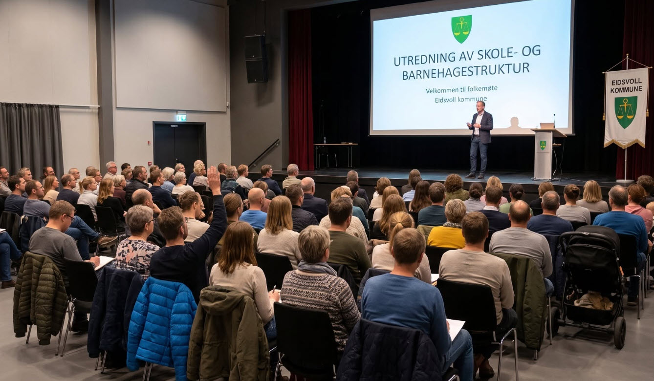 Folkemøte: Hva skjer med barnehagene og skolene i Eidsvoll?