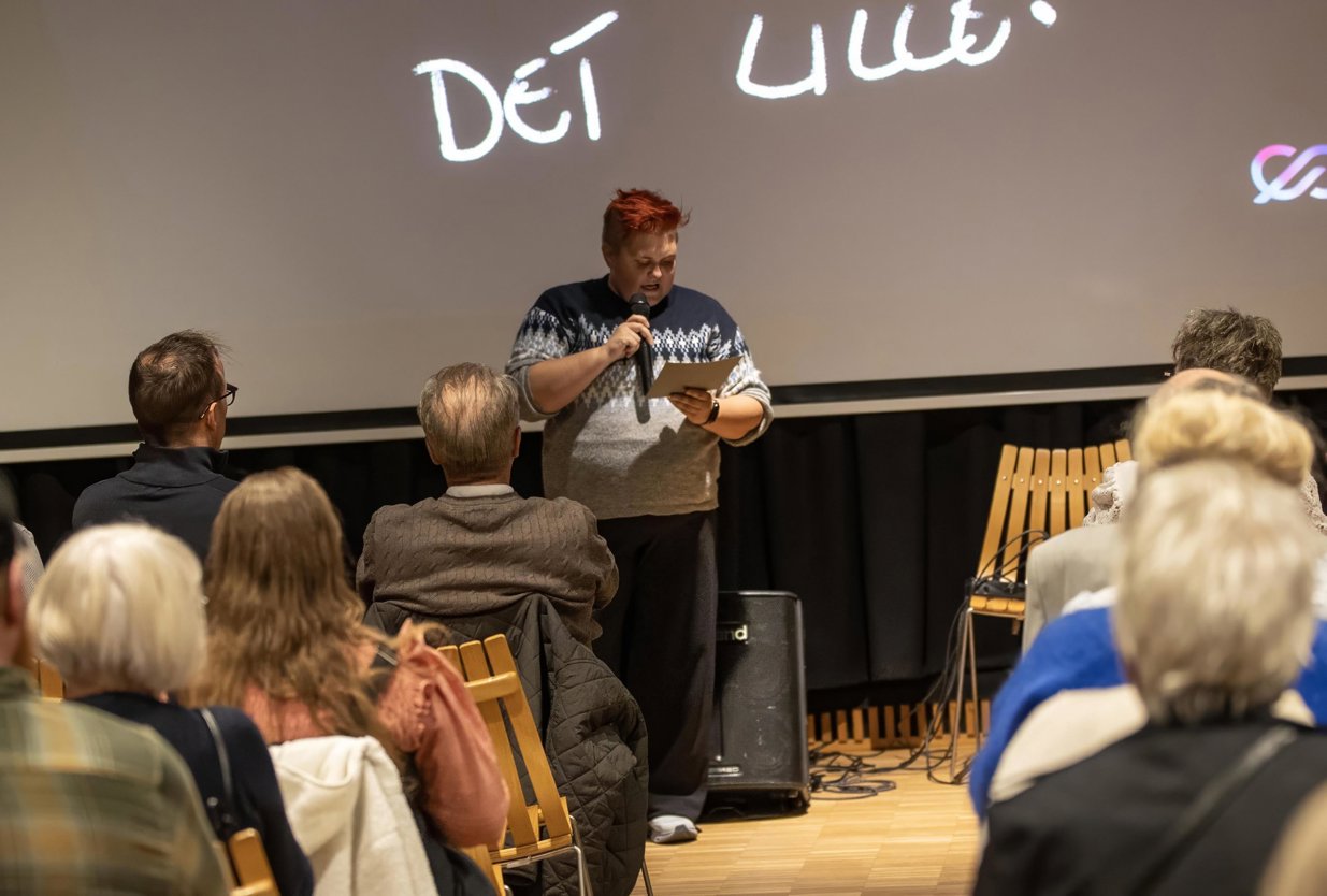 Ebba Frantzen var kveldens konferansier