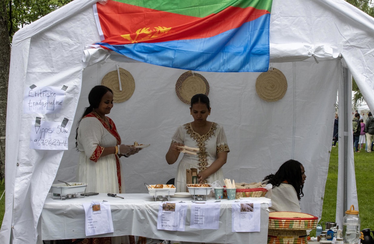 Eritreisk forening i Eidsvoll var på plass i parken